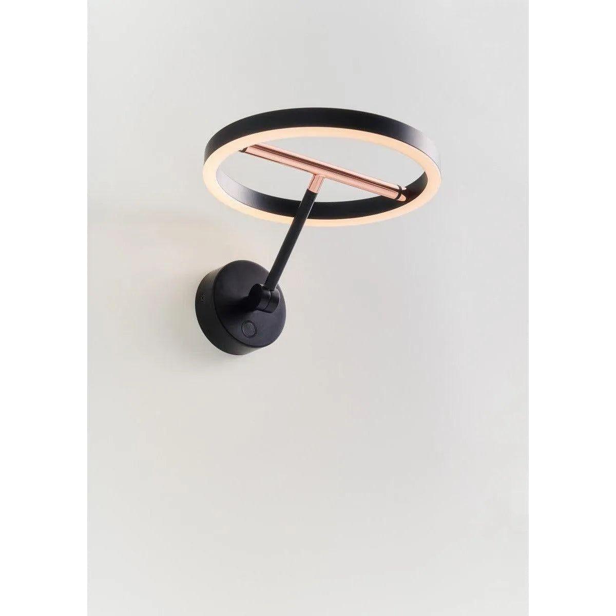 Seed Design - SOL Wall Lamp - SLD-250WRTE-BK - Canada Light Shop