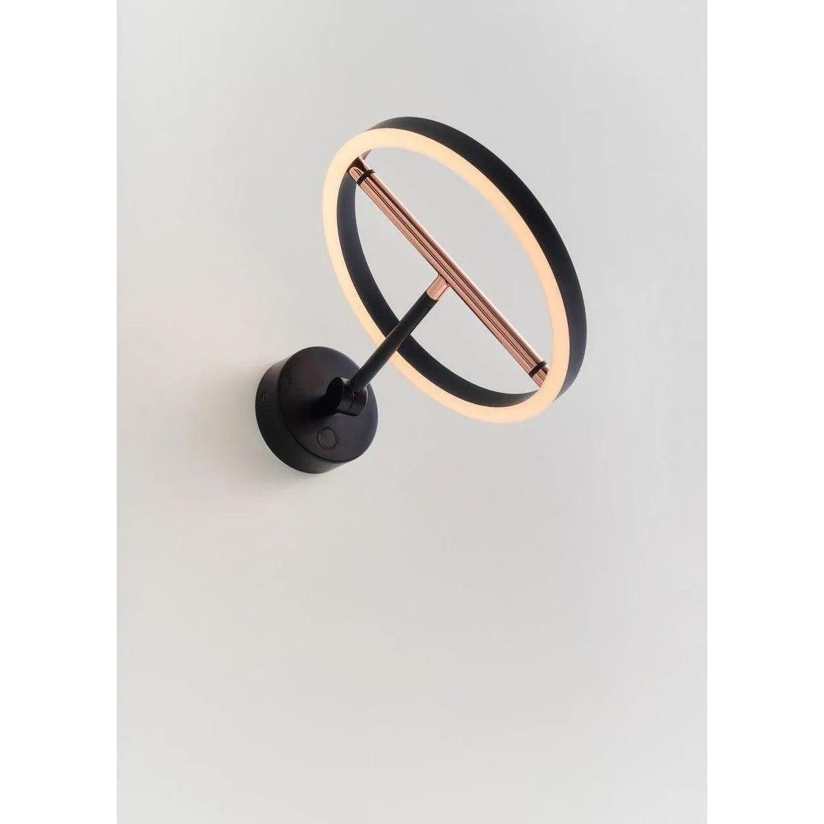 Seed Design - SOL Wall Lamp - SLD-250WRTE-BK - Canada Light Shop