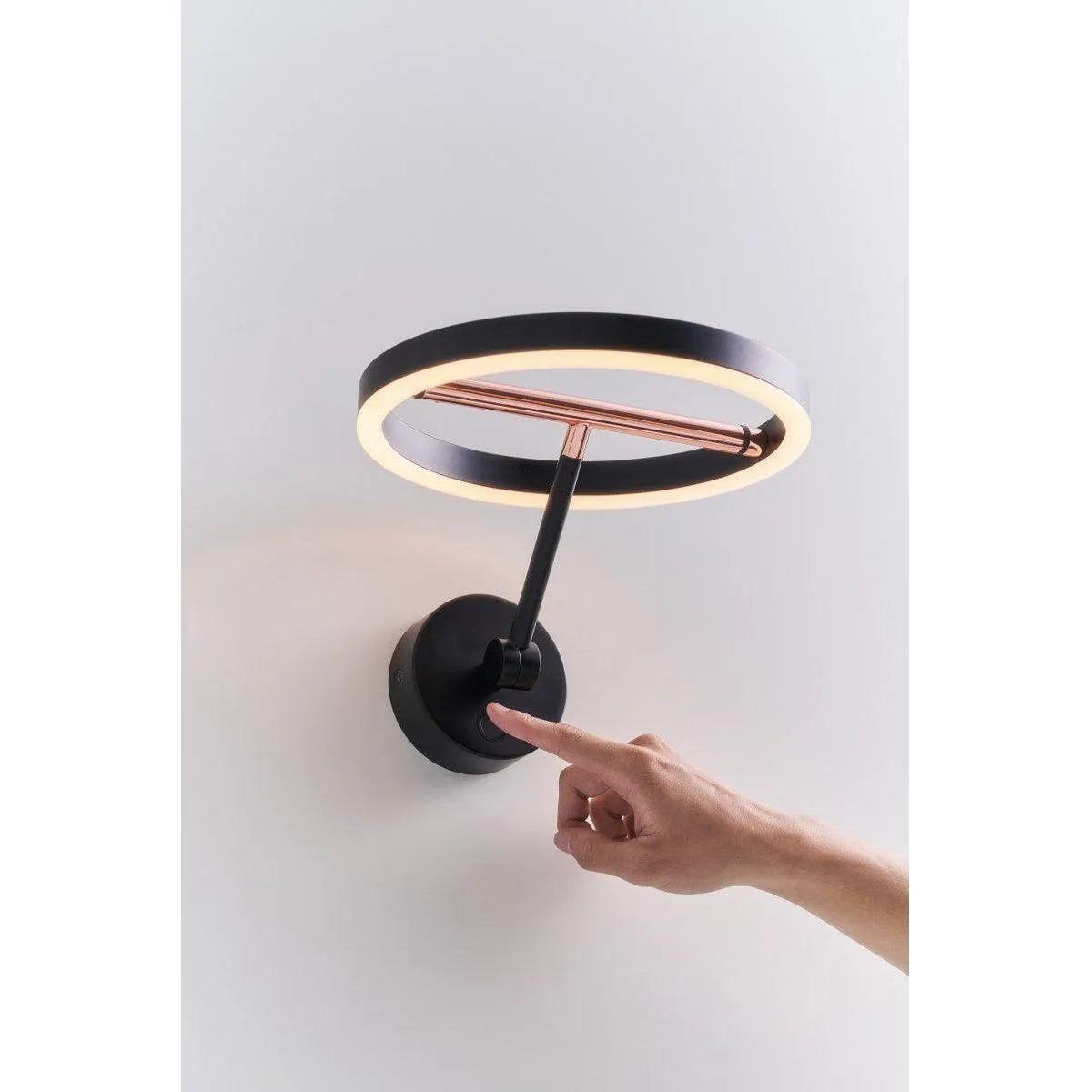 Seed Design - SOL Wall Lamp - SLD-250WRTE-BK - Canada Light Shop