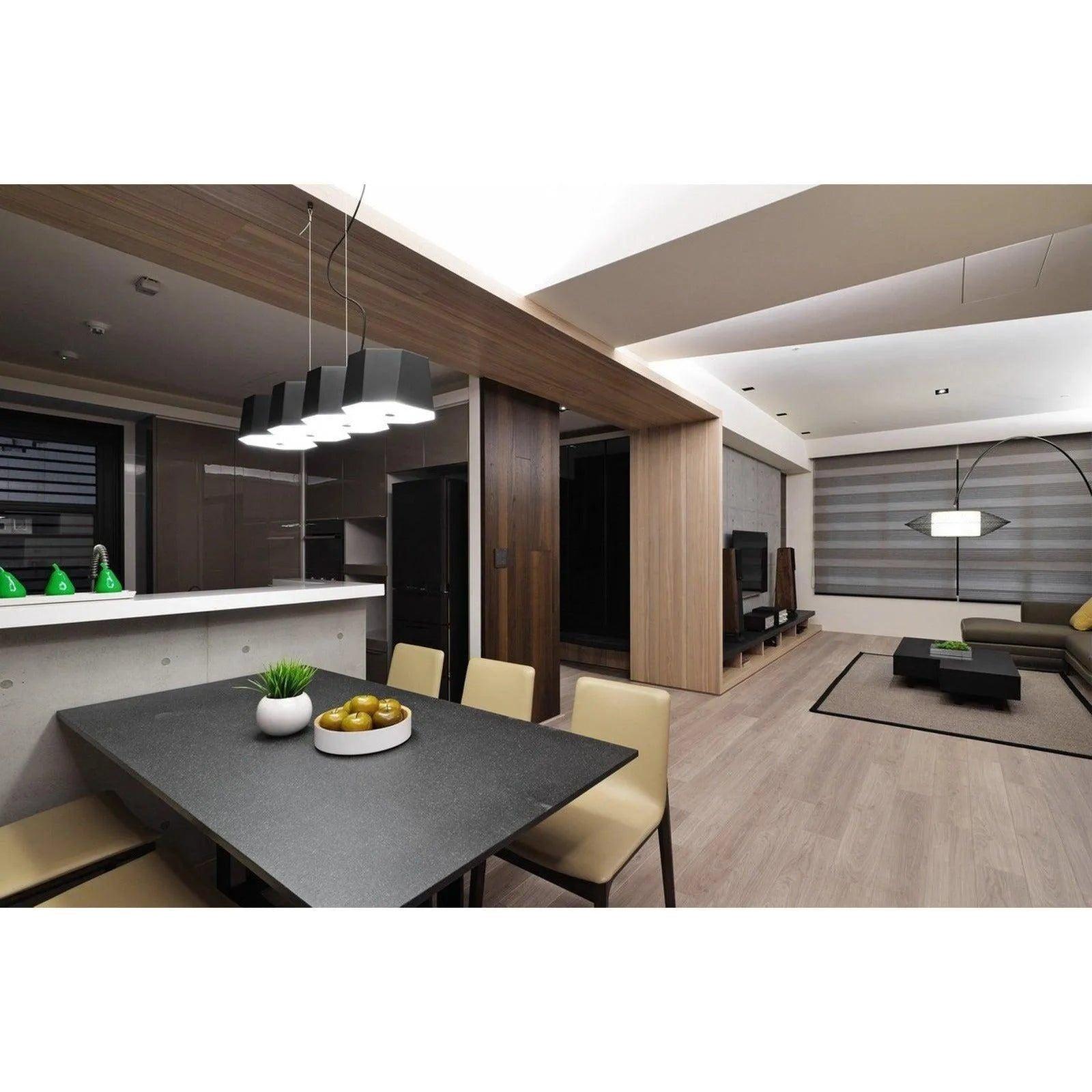 Seed Design - Zhe Pendant Light 4 - SQ-2322MPL4-BK - Canada Light Shop