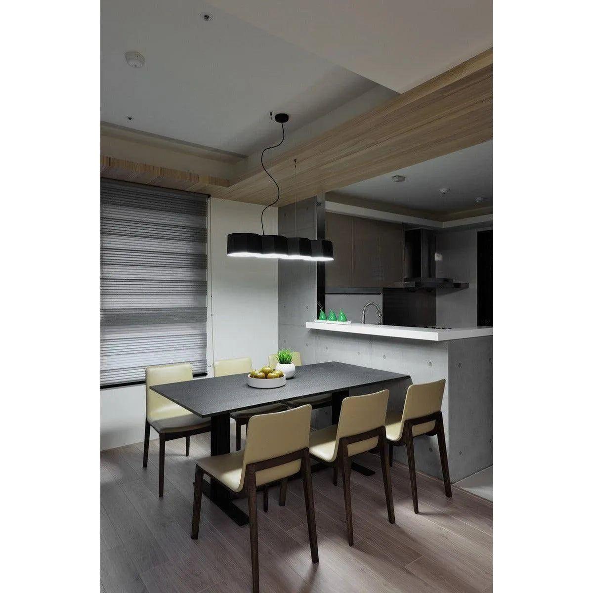 Seed Design - Zhe Pendant Light 4 - SQ-2322MPL4-BK - Canada Light Shop