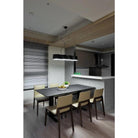 Seed Design - Zhe Pendant Light 4 - SQ-2322MPL4-BK - Canada Light Shop