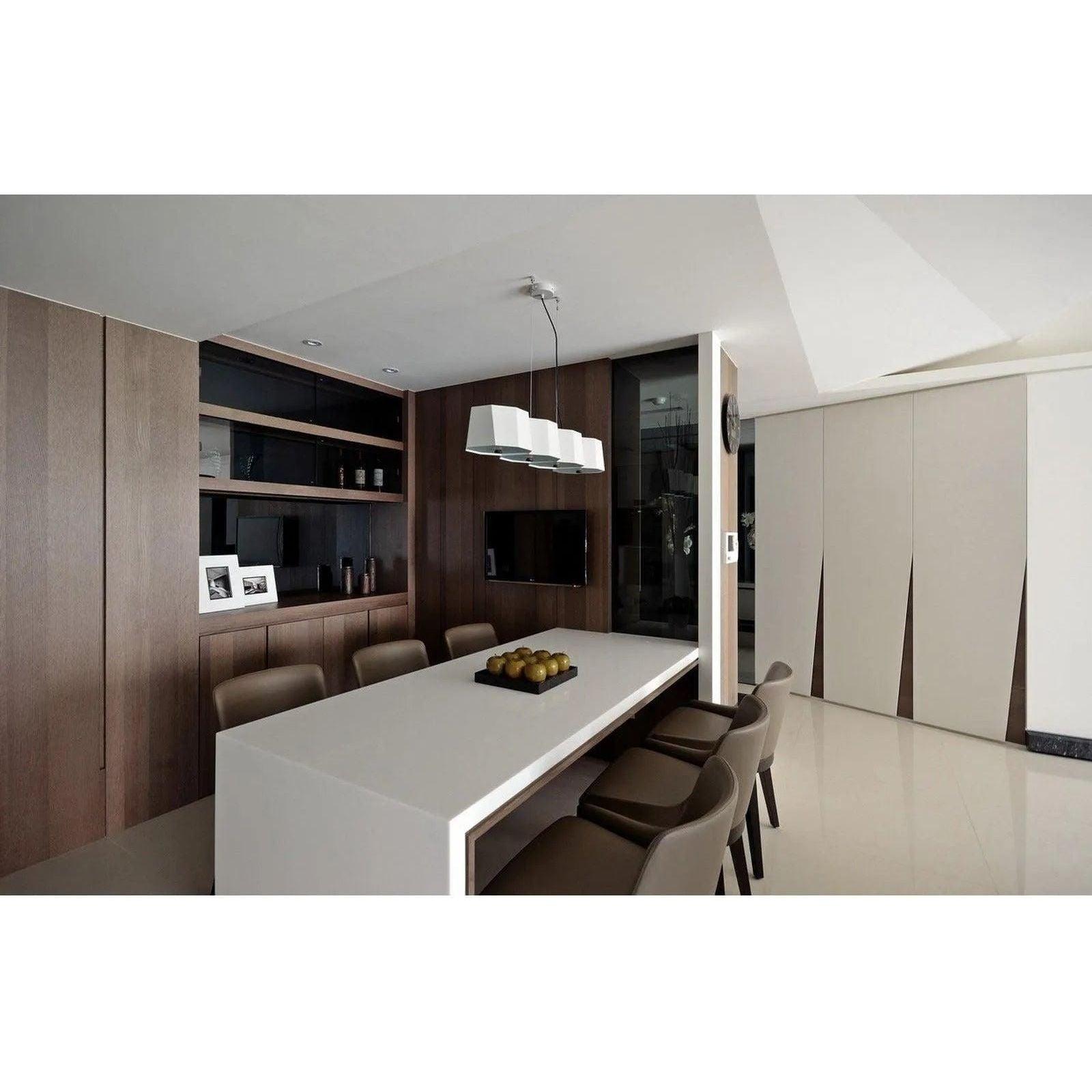 Seed Design - Zhe Pendant Light 4 - SQ-2322MPL4-BK - Canada Light Shop