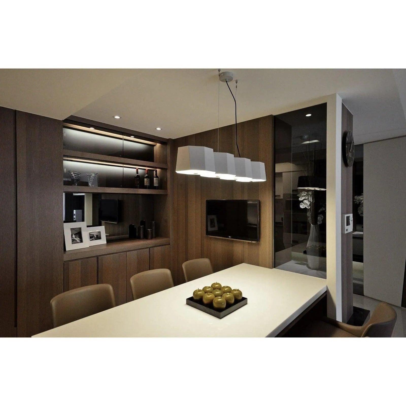 Seed Design - Zhe Pendant Light 4 - SQ-2322MPL4-BK - Canada Light Shop