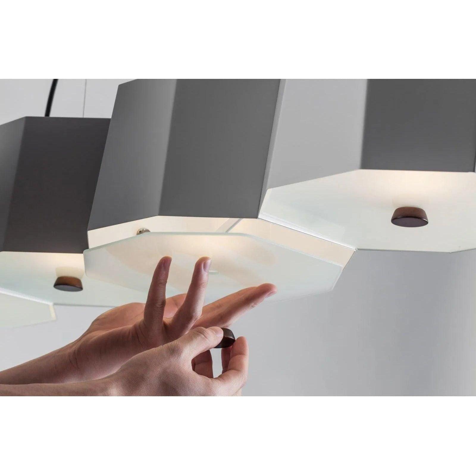 Seed Design - Zhe Pendant Light 4 - SQ-2322MPL4-BK - Canada Light Shop