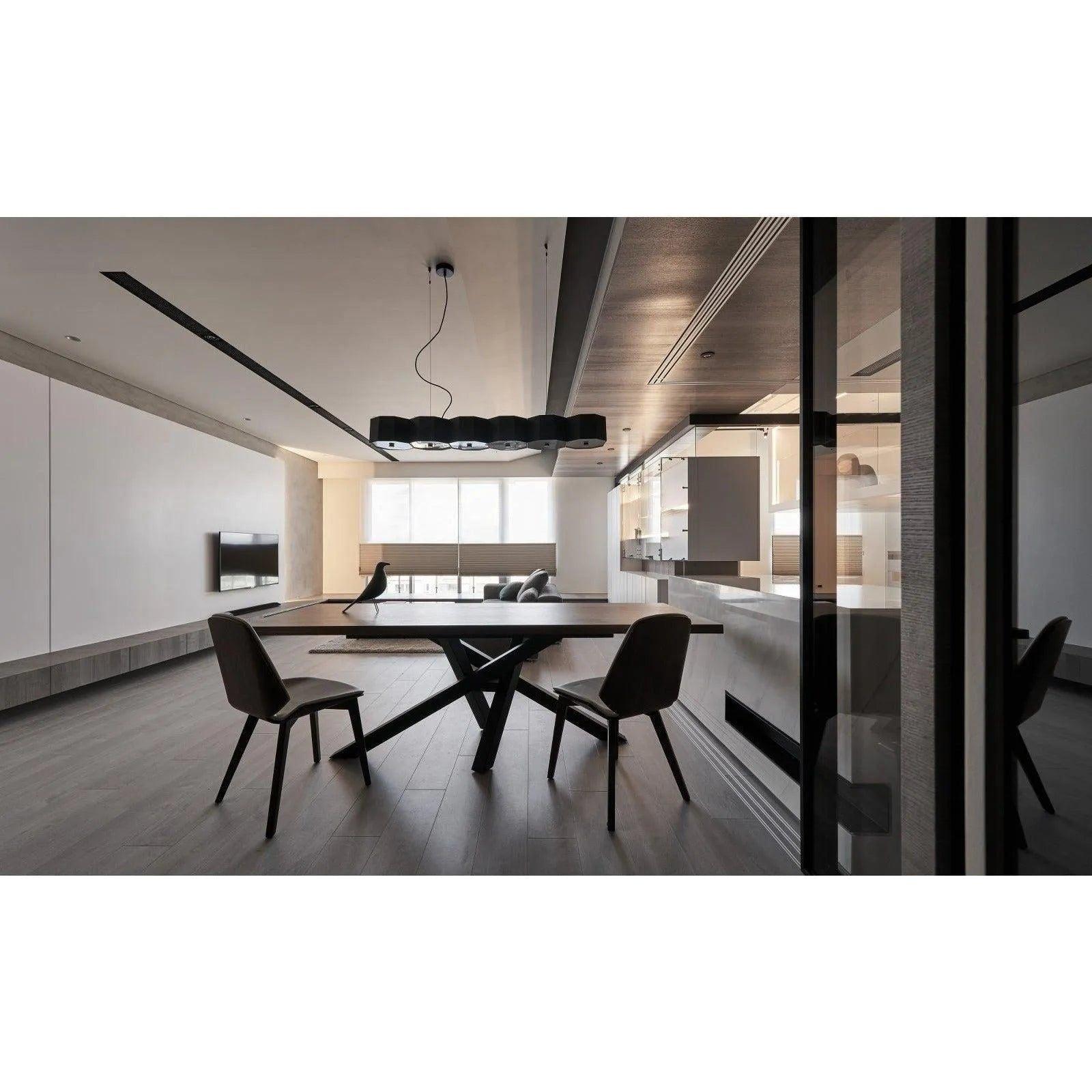 Seed Design - Zhe Pendant Light 6 - SQ-2322MPL6-BK - Canada Light Shop