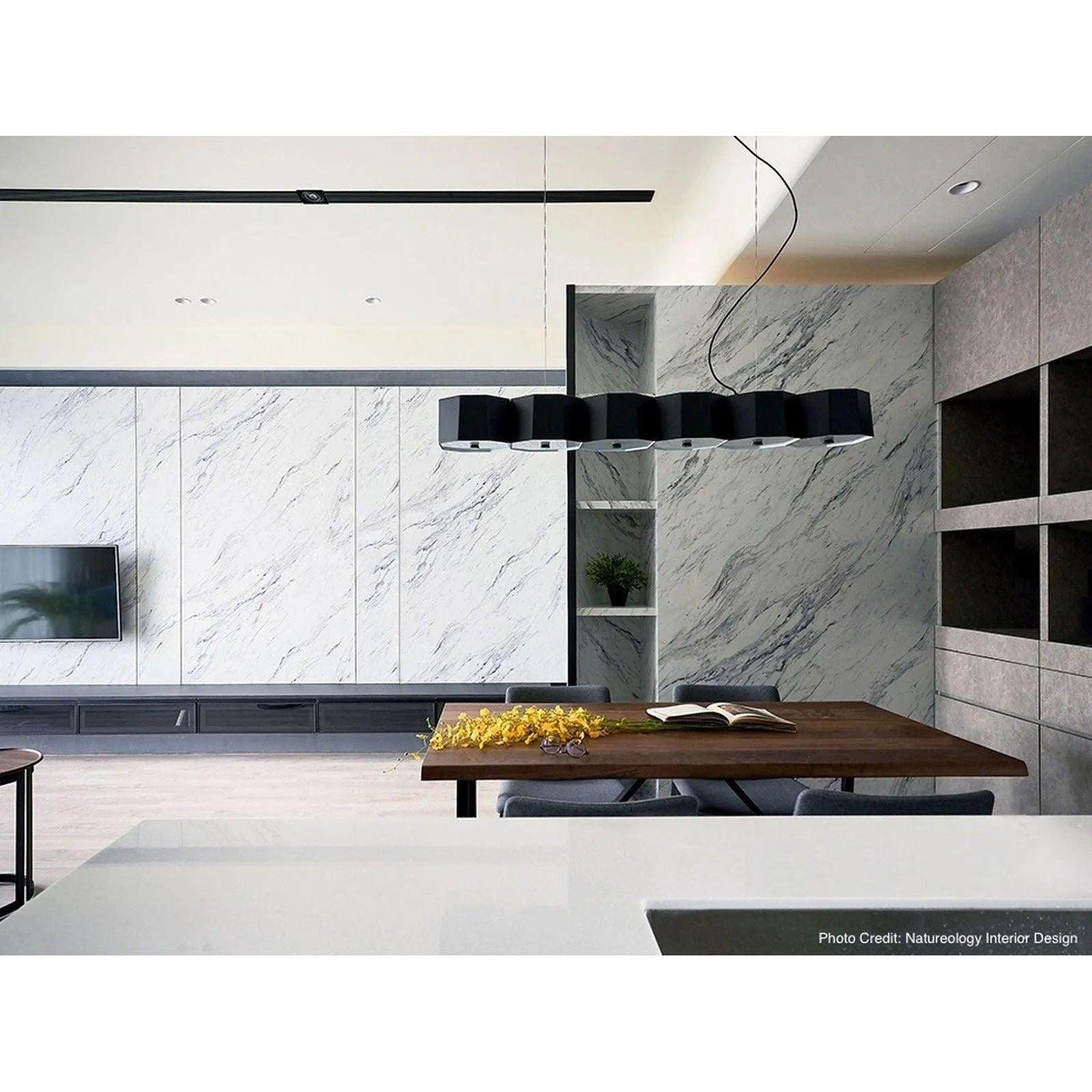 Seed Design - Zhe Pendant Light 6 - SQ-2322MPL6-BK - Canada Light Shop