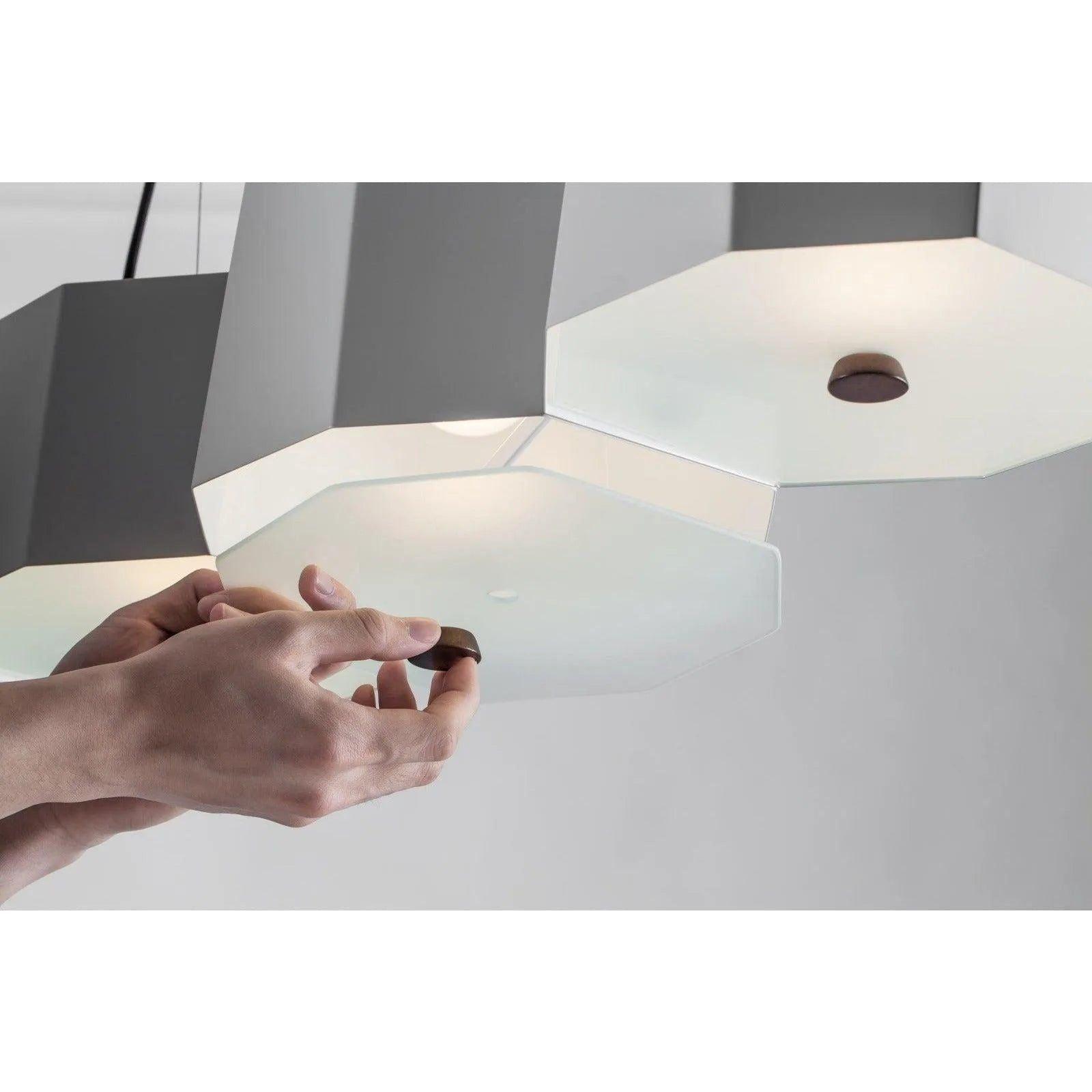 Seed Design - Zhe Pendant Light 6 - SQ-2322MPL6-BK - Canada Light Shop