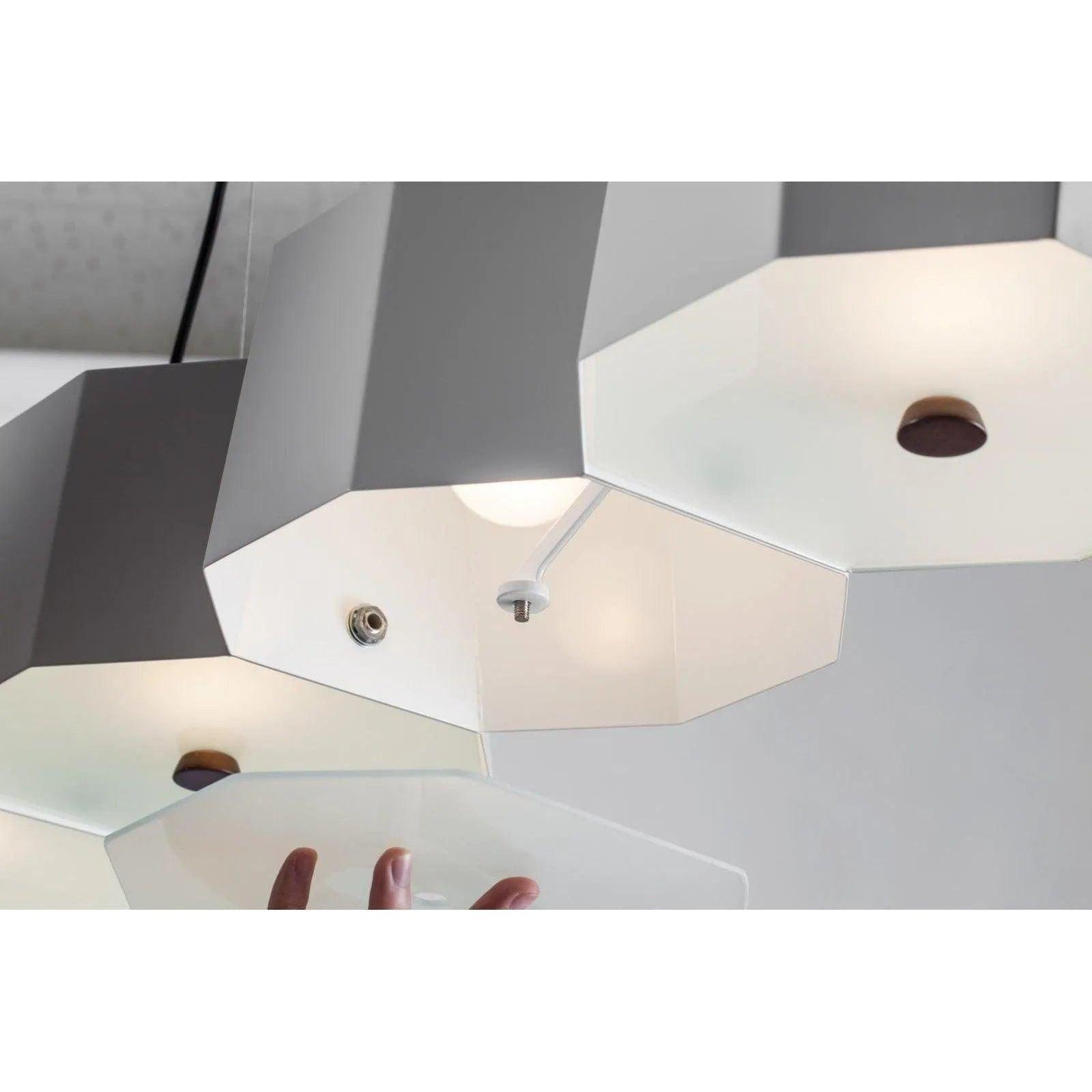 Seed Design - Zhe Pendant Light 6 - SQ-2322MPL6-BK - Canada Light Shop