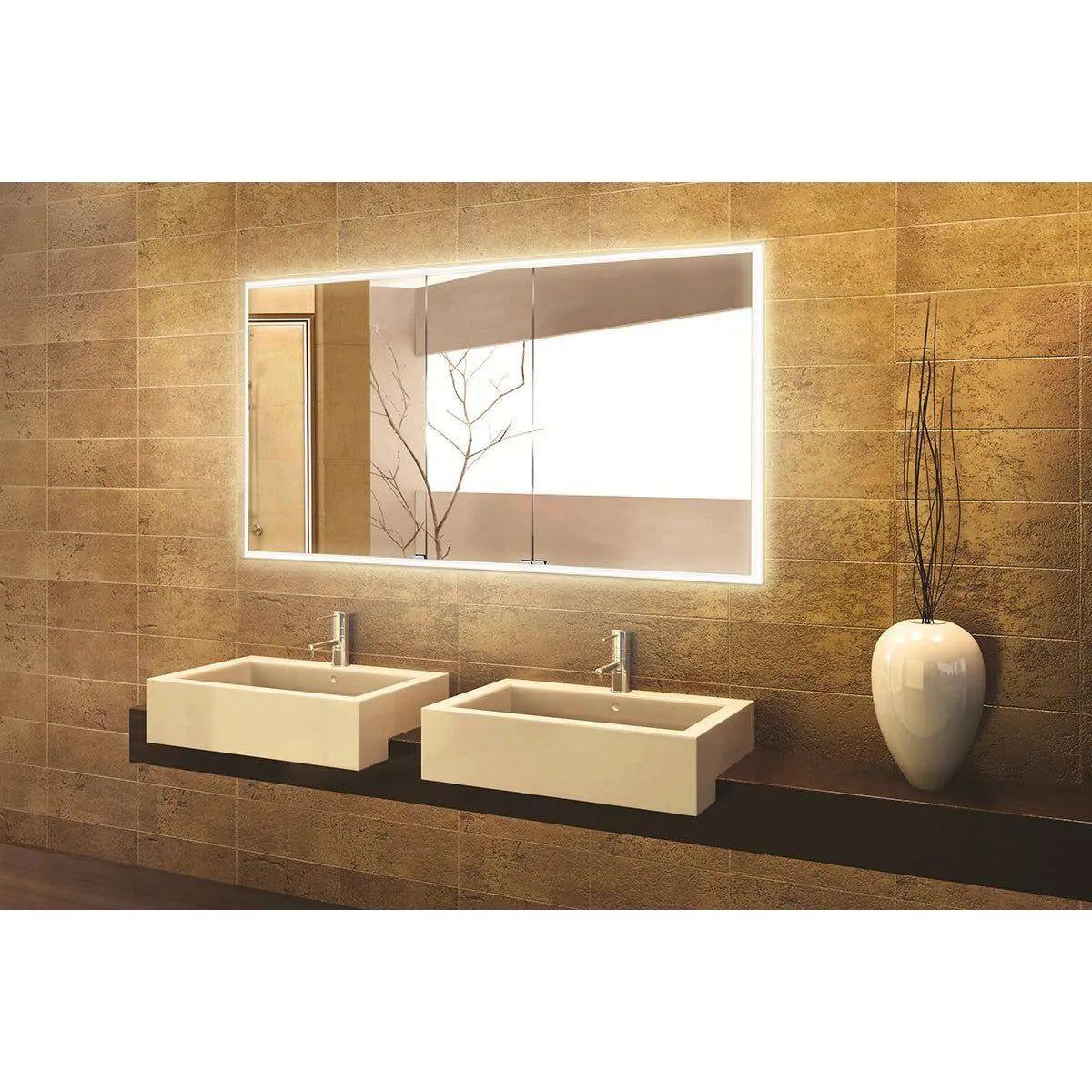 Sidler - QUADRO Triple Mirror Medicine Cabinet - 1.115.013 - Canada Light Shop