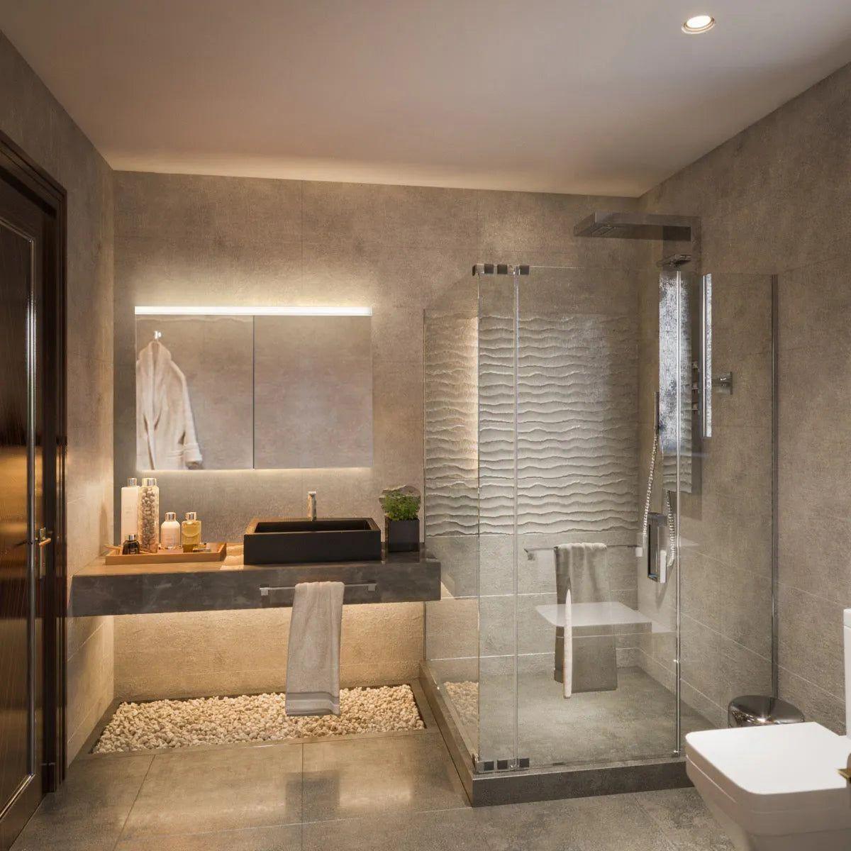 Sidler - XAMO Double Mirror Medicine Cabinet w/ Outlet - 1.1109.33 - Canada Light Shop