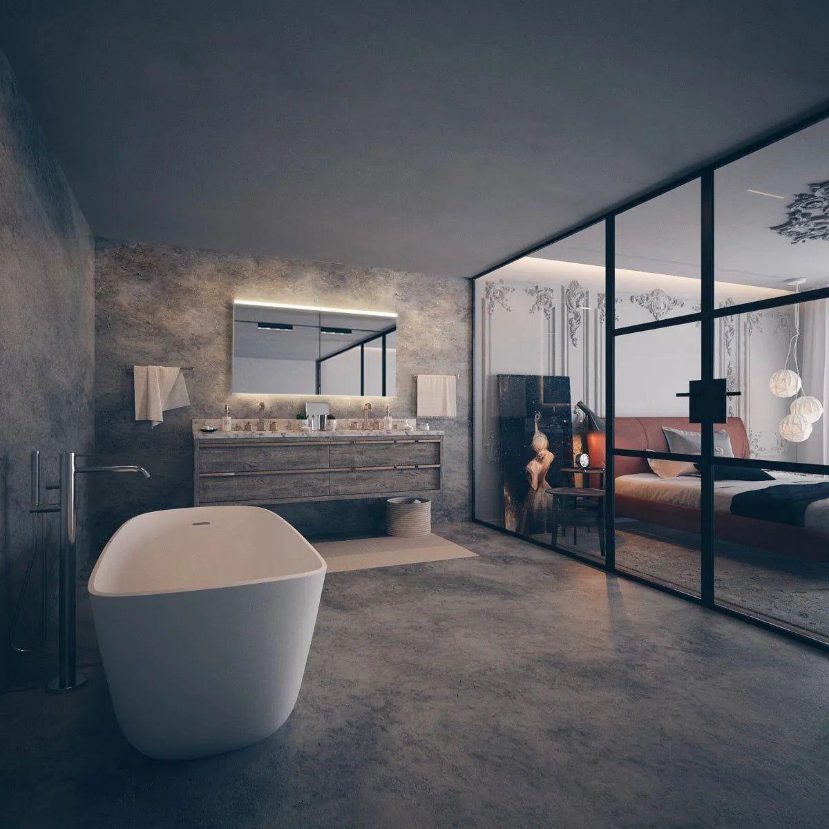 Sidler - XAMO Double Mirror Medicine Cabinet w/ Outlet - 1.1112.33 - Canada Light Shop