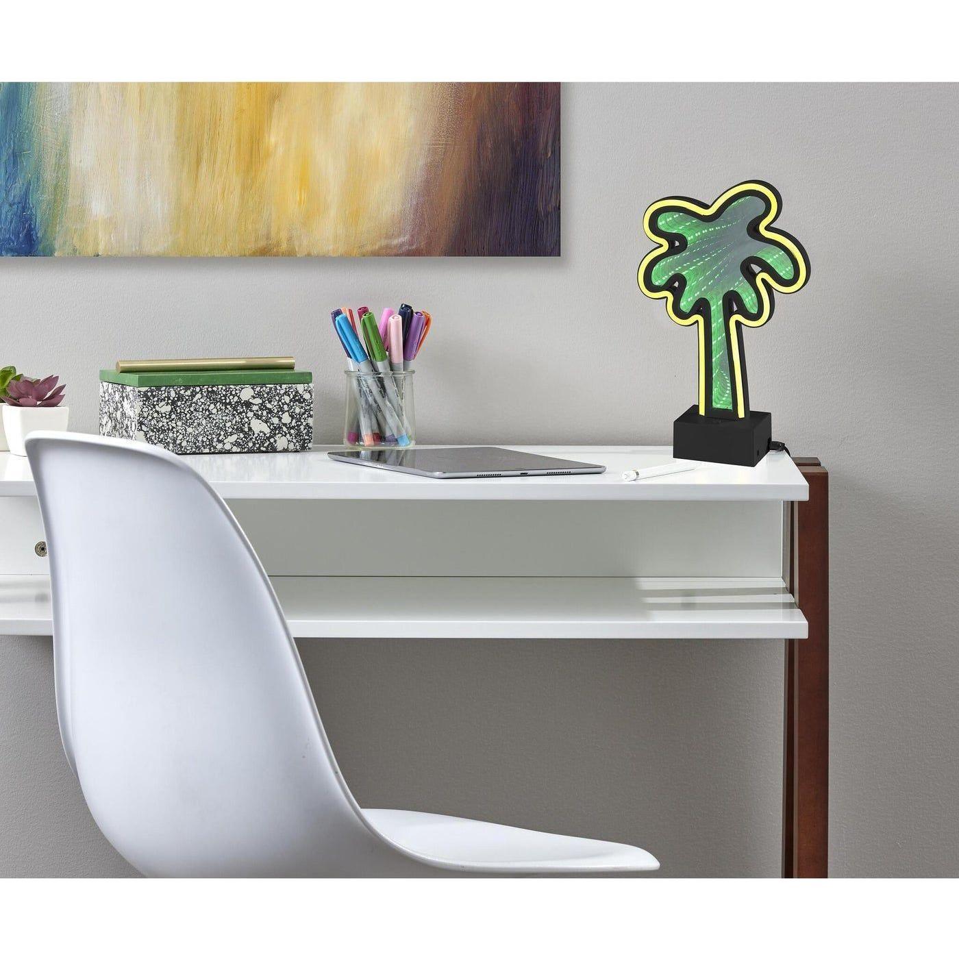 Adesso Home - Infinity Neon Palm Tree - SL3717-01 - Canada Light Shop