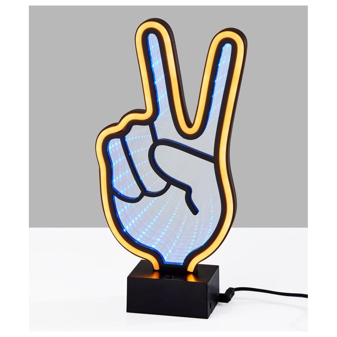Adesso Home - Infinity Neon Peace Sign - SL3719-01 - Canada Light Shop