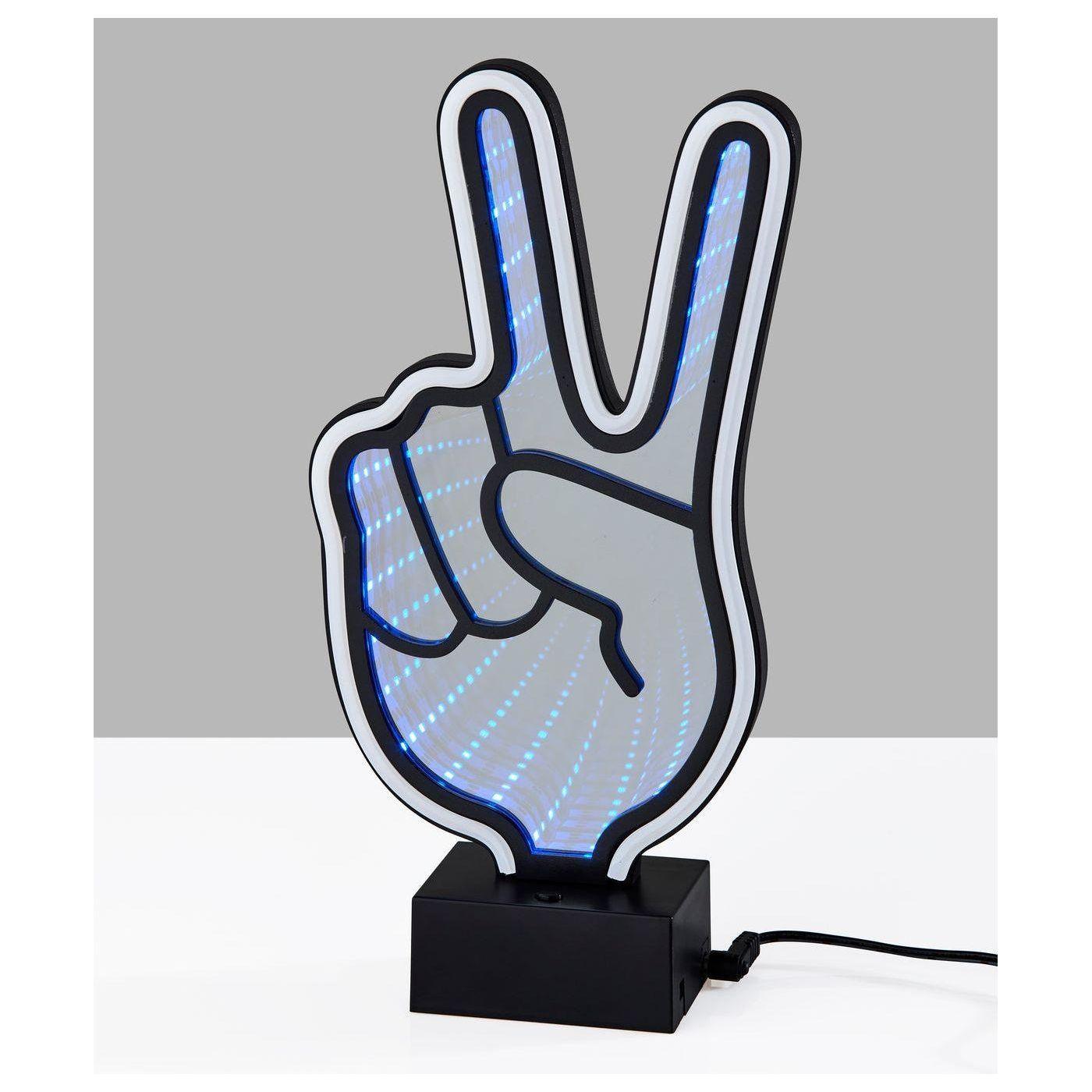 Adesso Home - Infinity Neon Peace Sign - SL3719-01 - Canada Light Shop