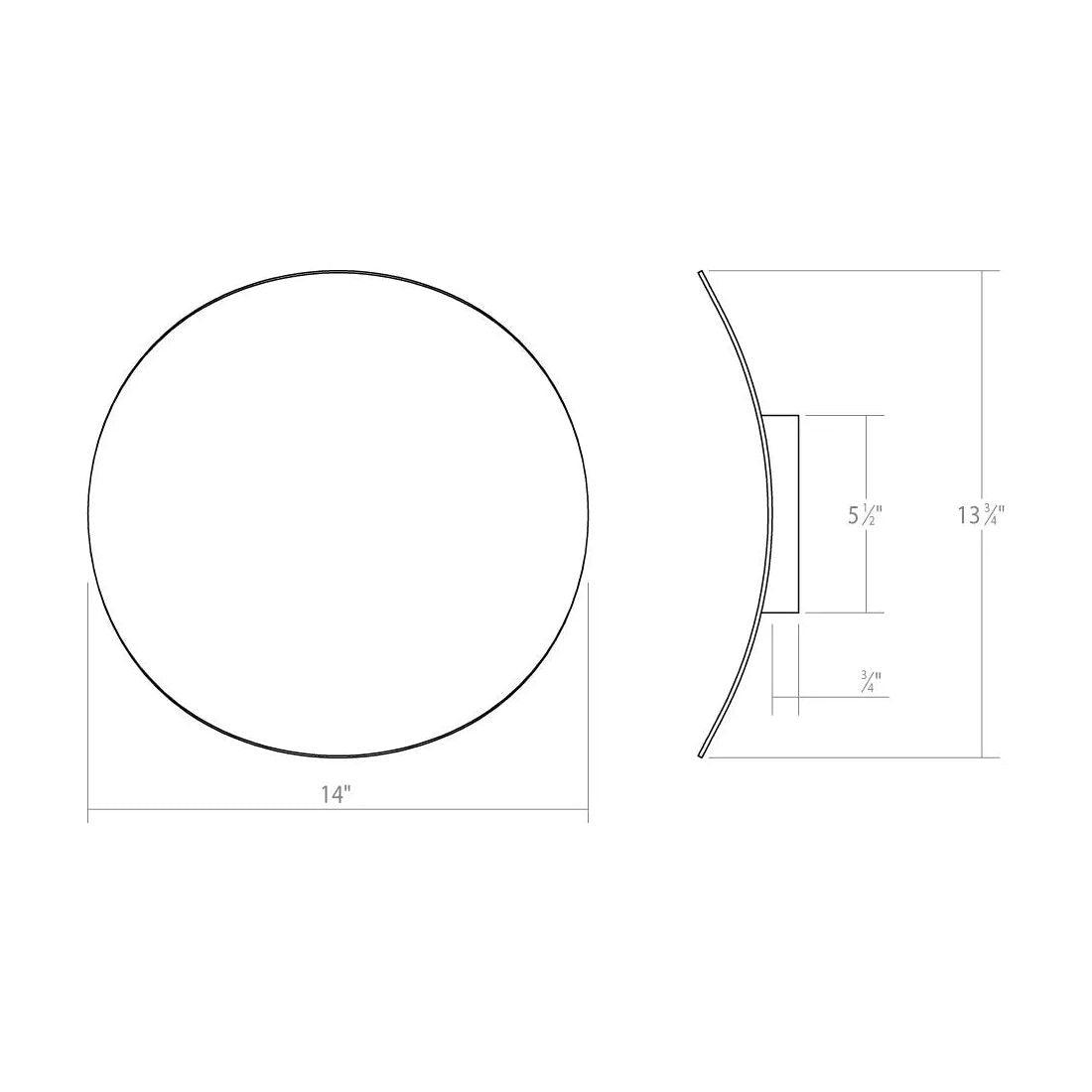 Sonneman - Malibu Discs LED Wall Sconce - 1761.03 - Canada Light Shop