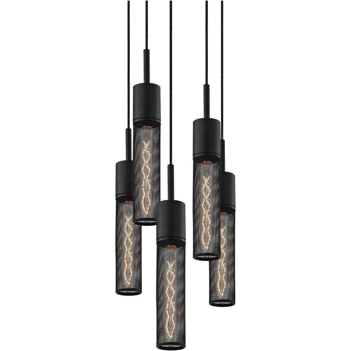 Sonneman - Urban Edge Five Light Pendant - 4941.97-5 - Canada Light Shop