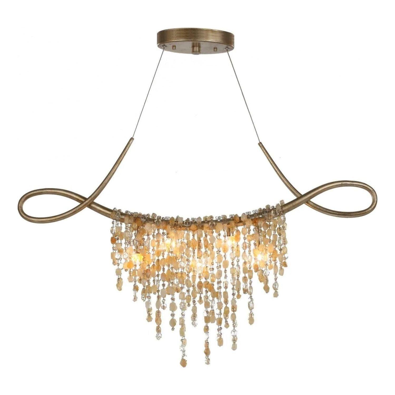 Studio M Lighting - Cradle Five Light Linear Chandelier - SM23834GS - Canada Light Shop
