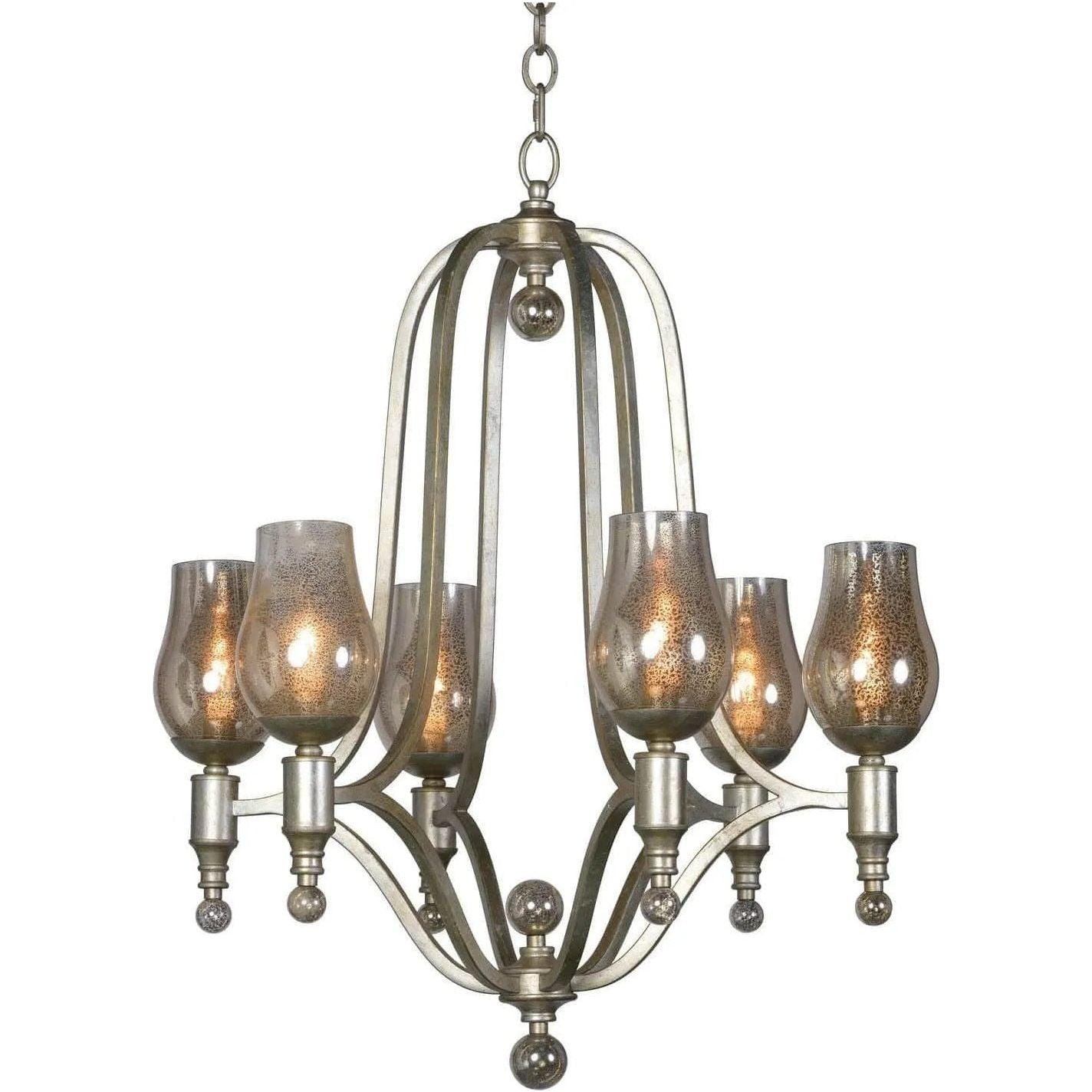 Studio M Lighting - Mirabelle Six Light Chandelier - SM23975MGSG - Canada Light Shop
