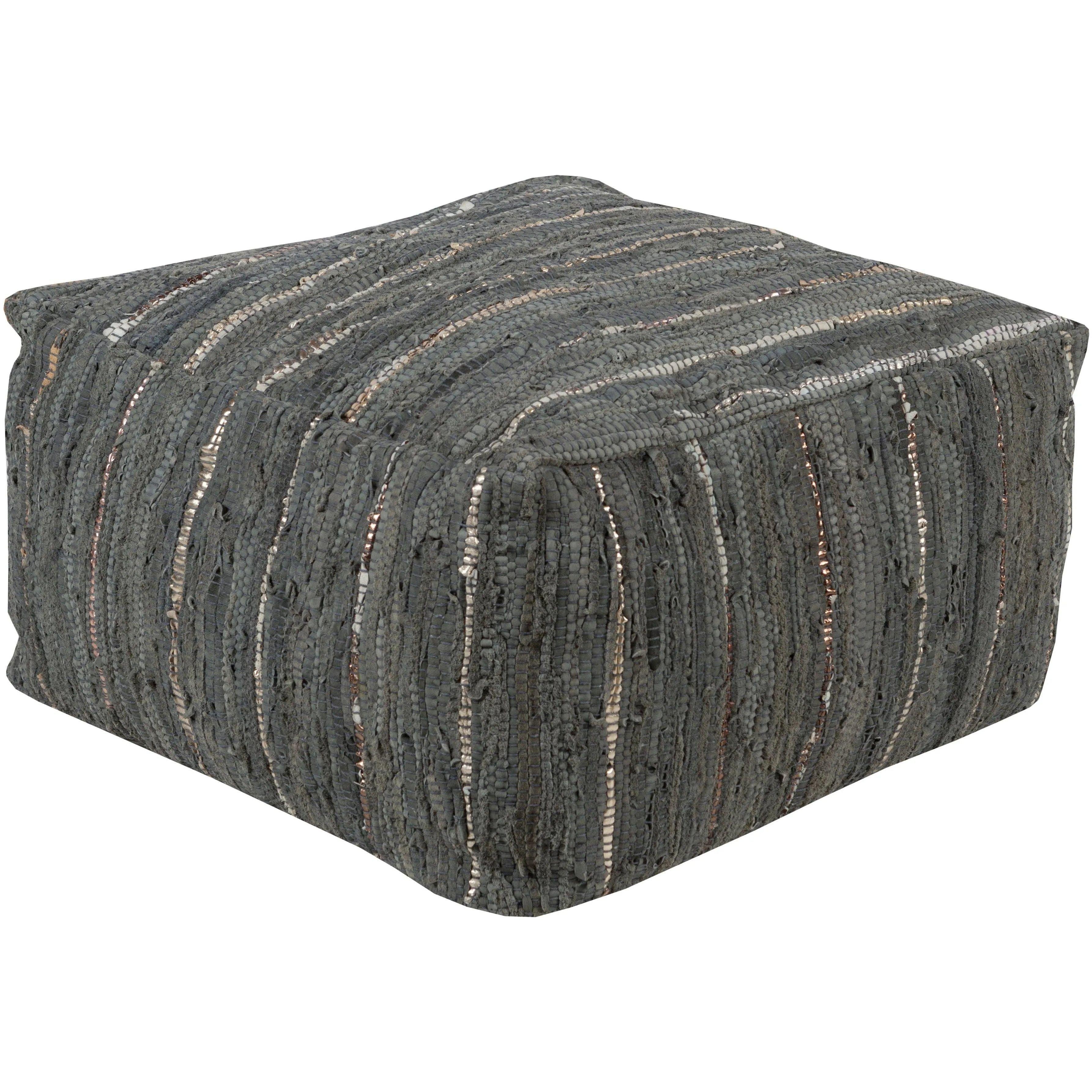 Surya - Anthracite Pouf - ATPF-003 - Canada Light Shop