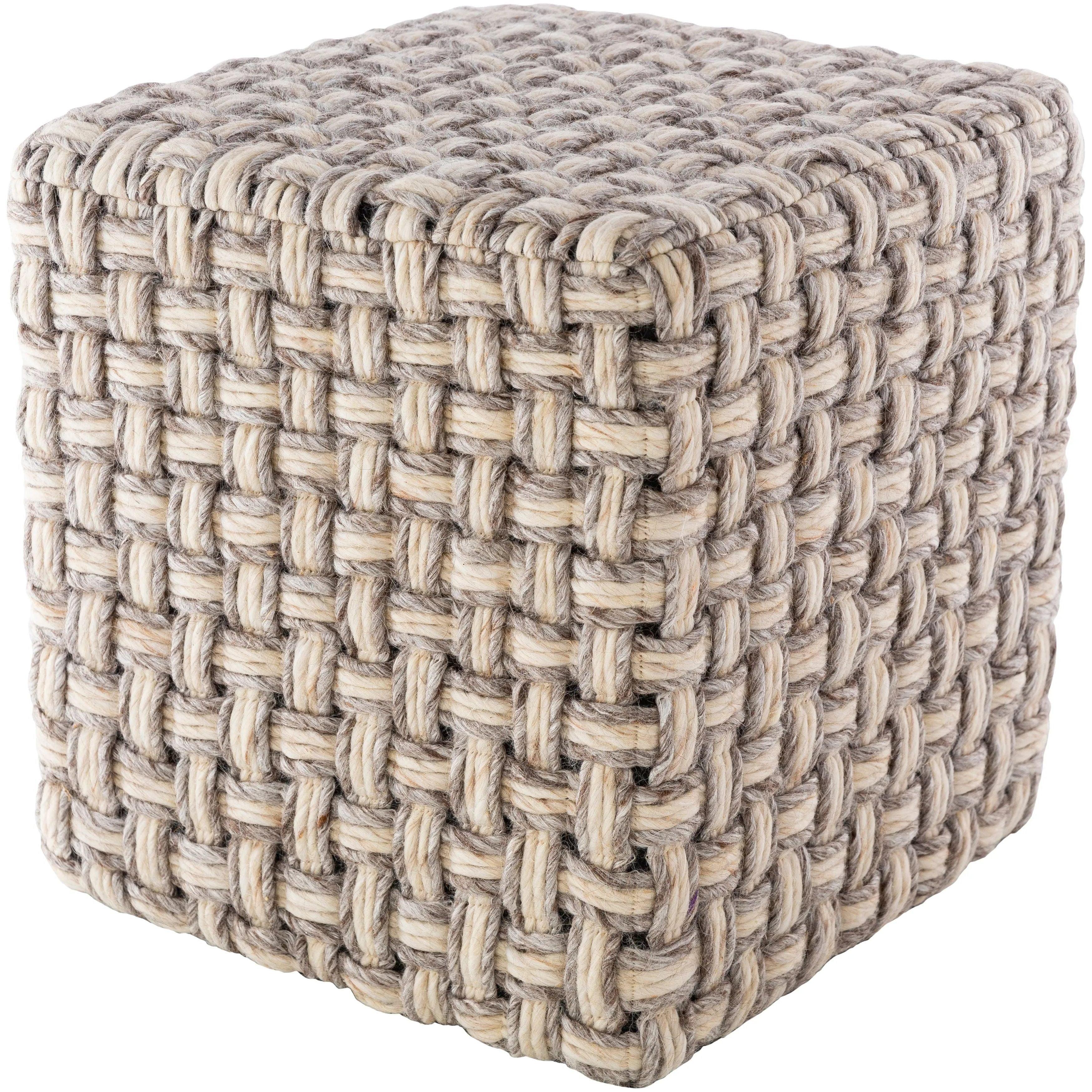 Surya - Cordoba Pouf - CDPF001-181818 - Canada Light Shop