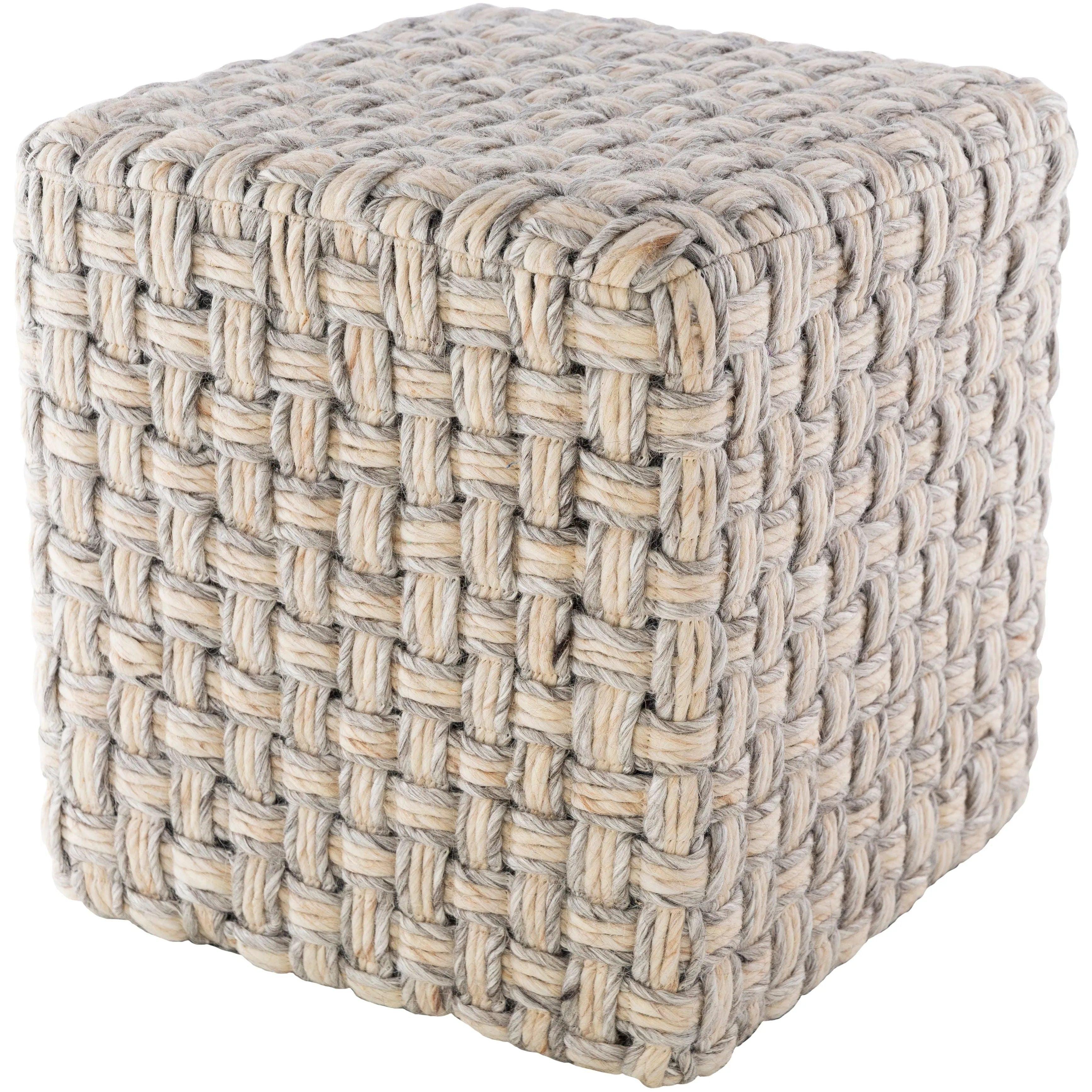 Surya - Cordoba Pouf - CDPF002-181818 - Canada Light Shop