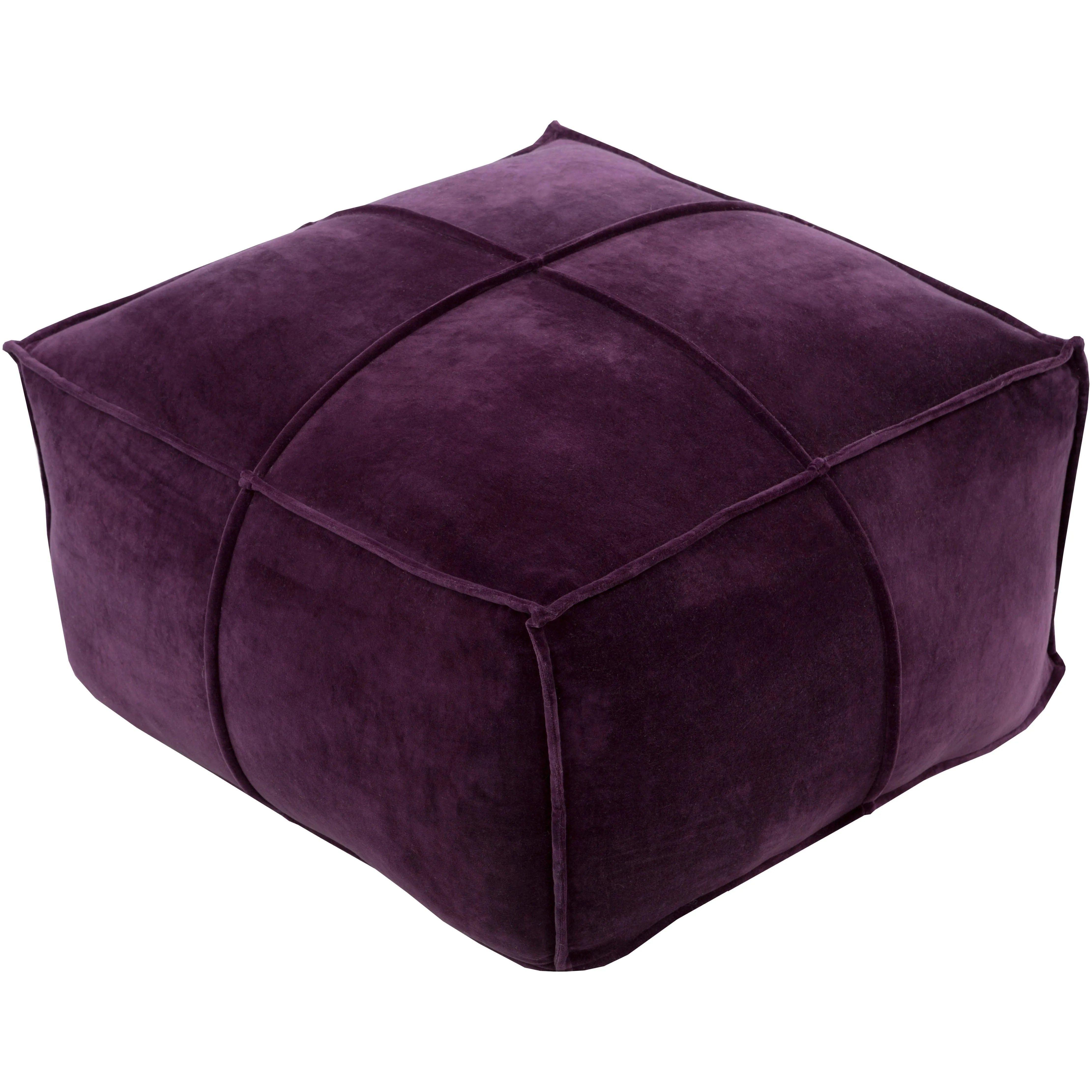 Surya - Cotton Velvet Pouf - CVPF006-242413 - Canada Light Shop