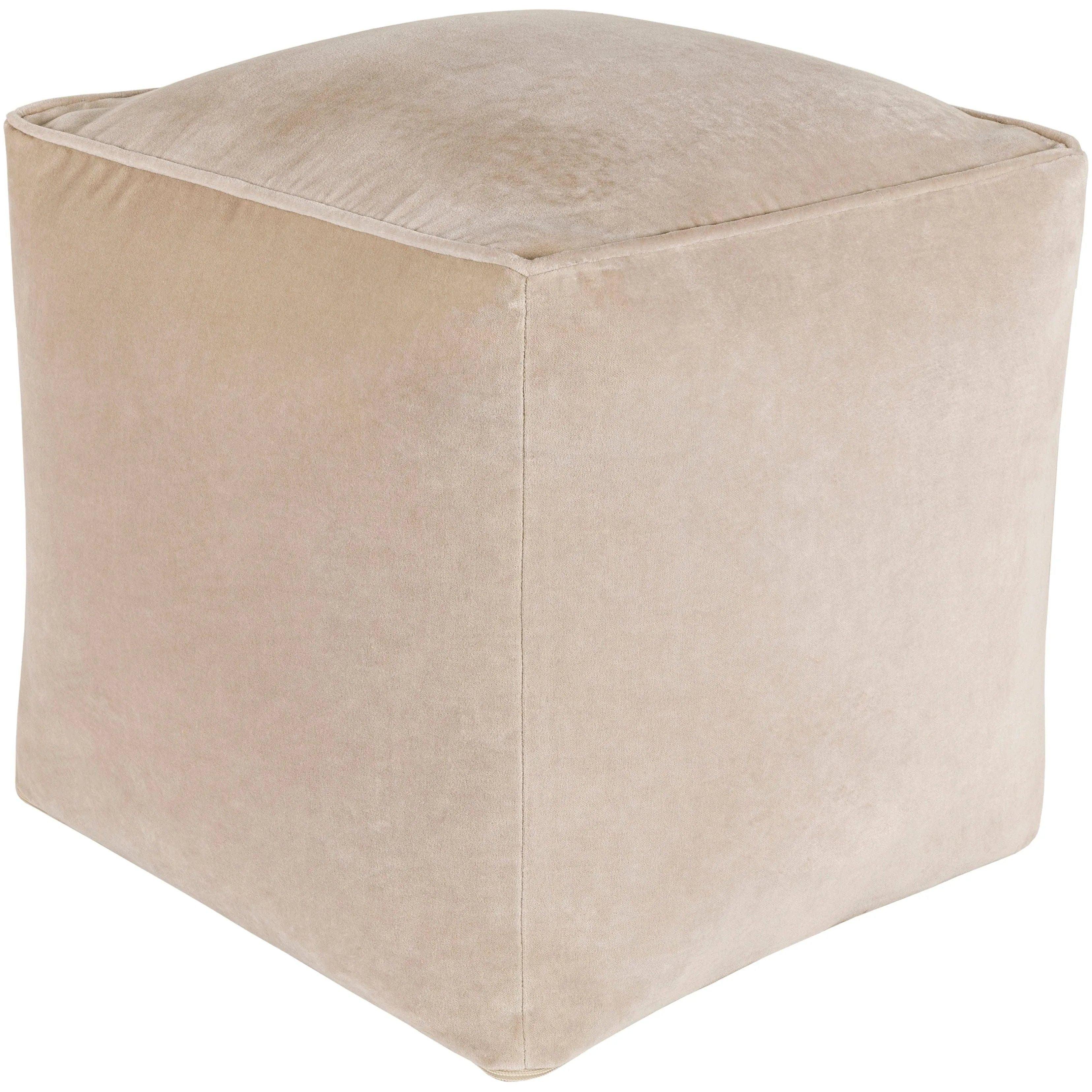 Surya - Cotton Velvet Pouf - CVPF017-161616 - Canada Light Shop