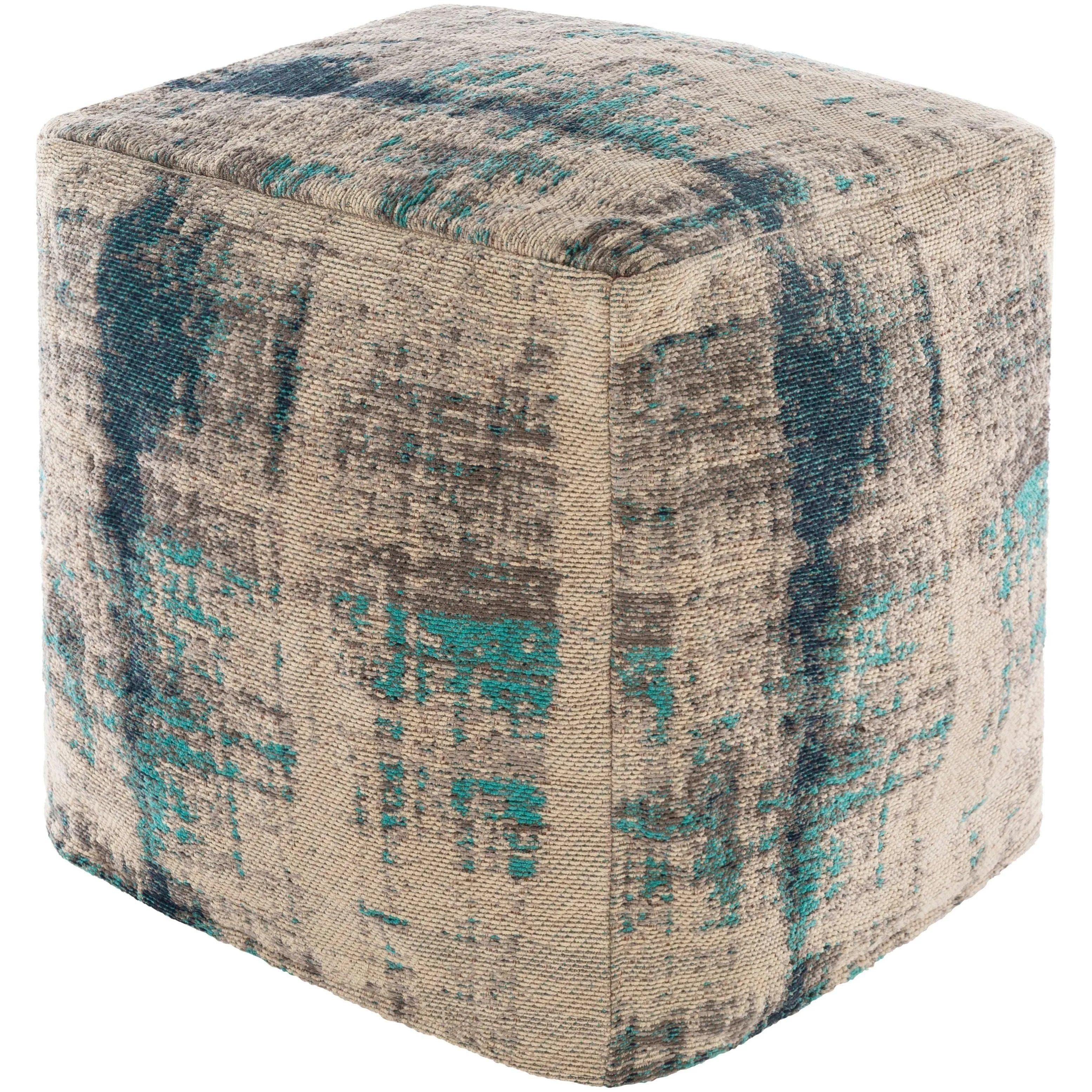 Surya - Dalen Pouf - DAPF003-181818 - Canada Light Shop