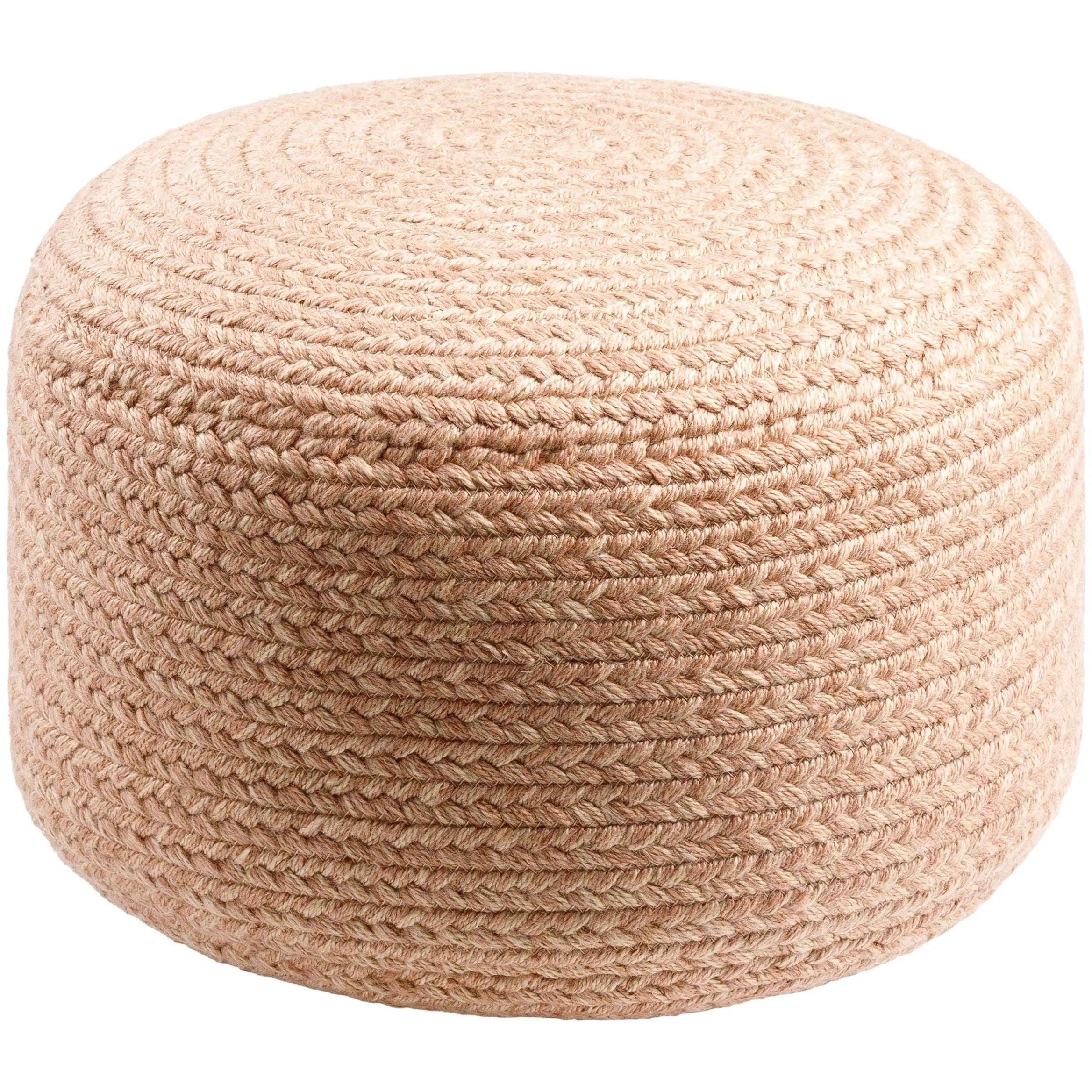 Surya - Entwined Pouf - EDPF004-121717 - Canada Light Shop