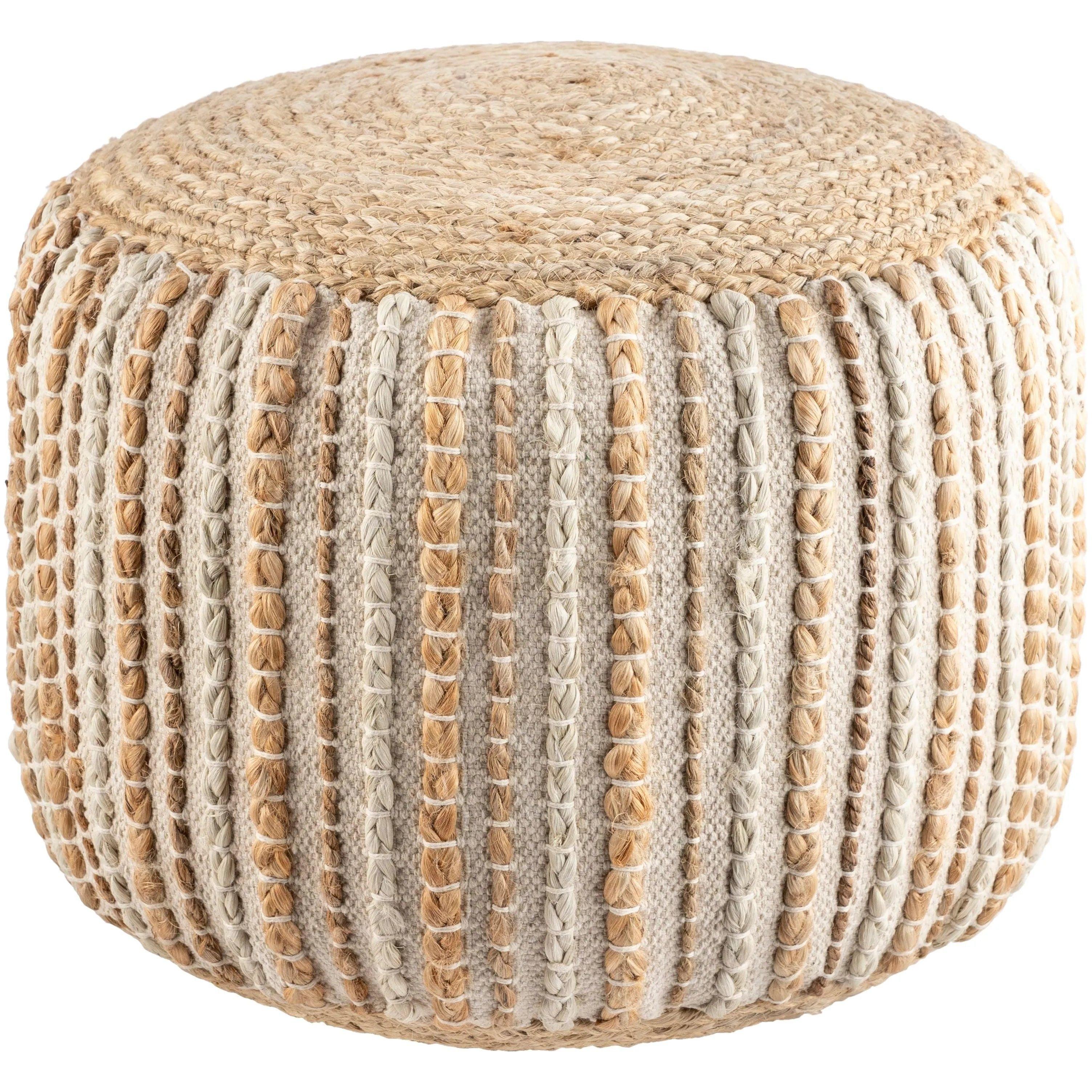 Surya - Genova Pouf - GVPF001-141818 - Canada Light Shop