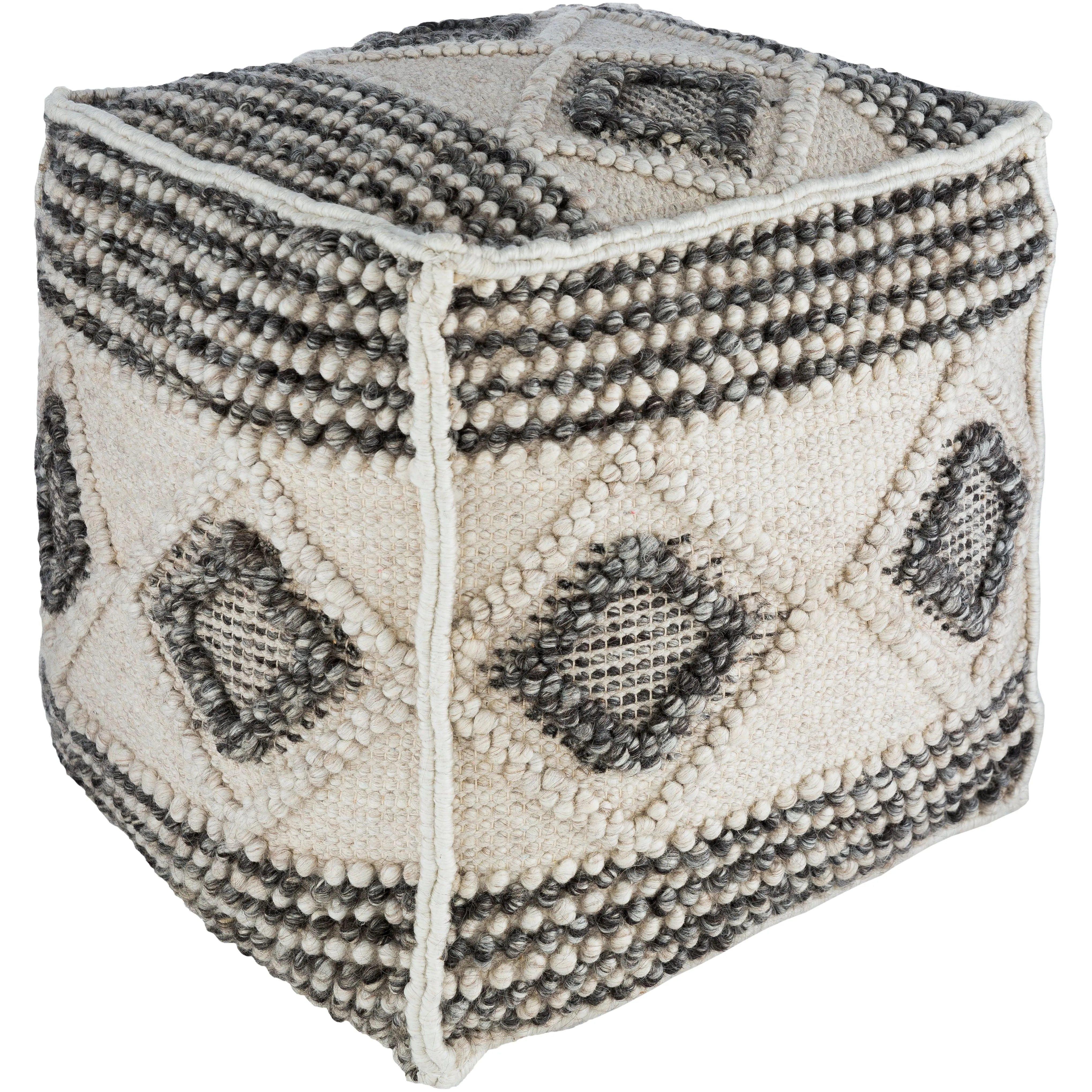 Surya - Hygge Pouf - HGPF001-181818 - Canada Light Shop