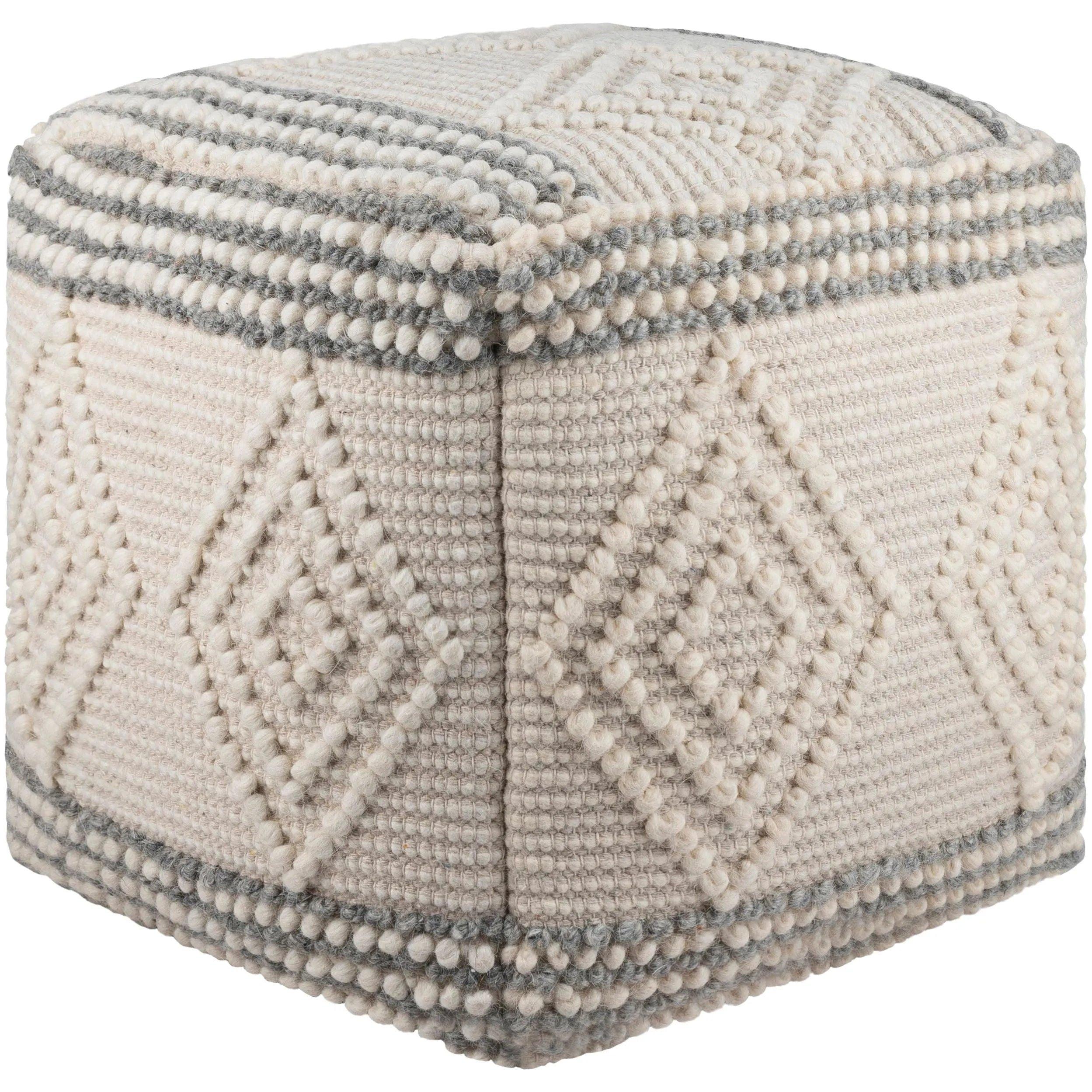 Surya - Hygge Pouf - HGPF003-181818 - Canada Light Shop