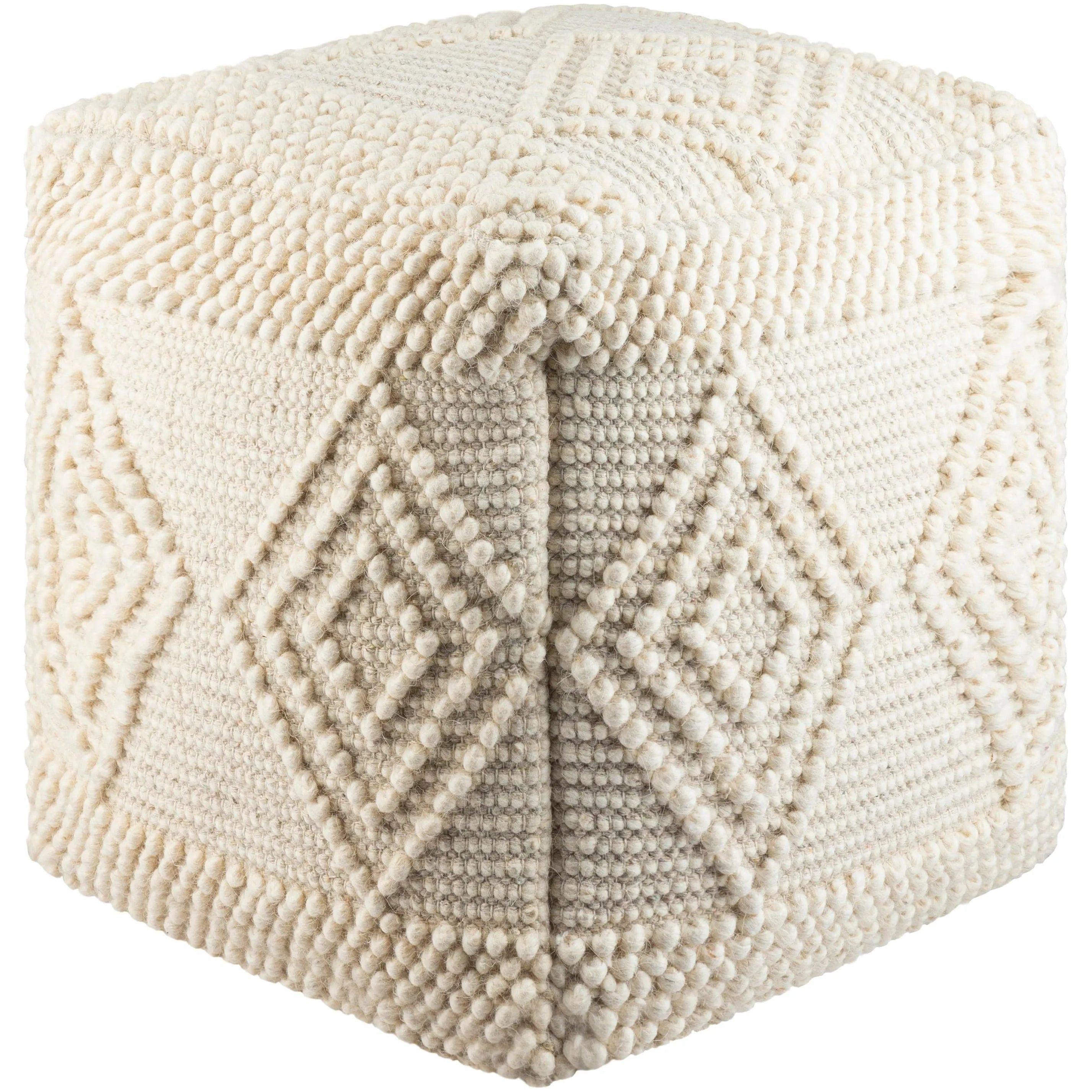 Surya - Hygge Pouf - HGPF004-181818 - Canada Light Shop