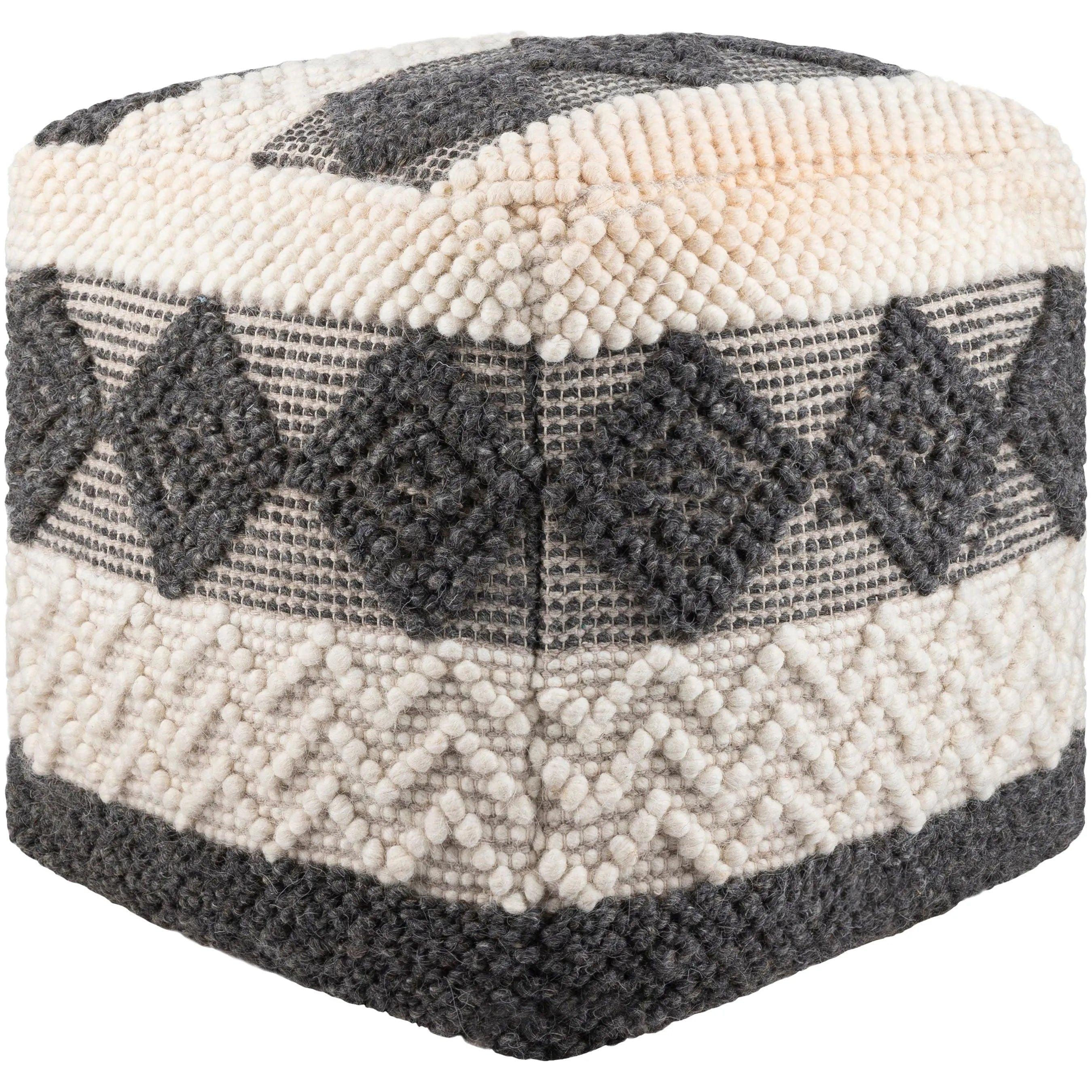 Surya - Hygge Pouf - HGPF005-181818 - Canada Light Shop