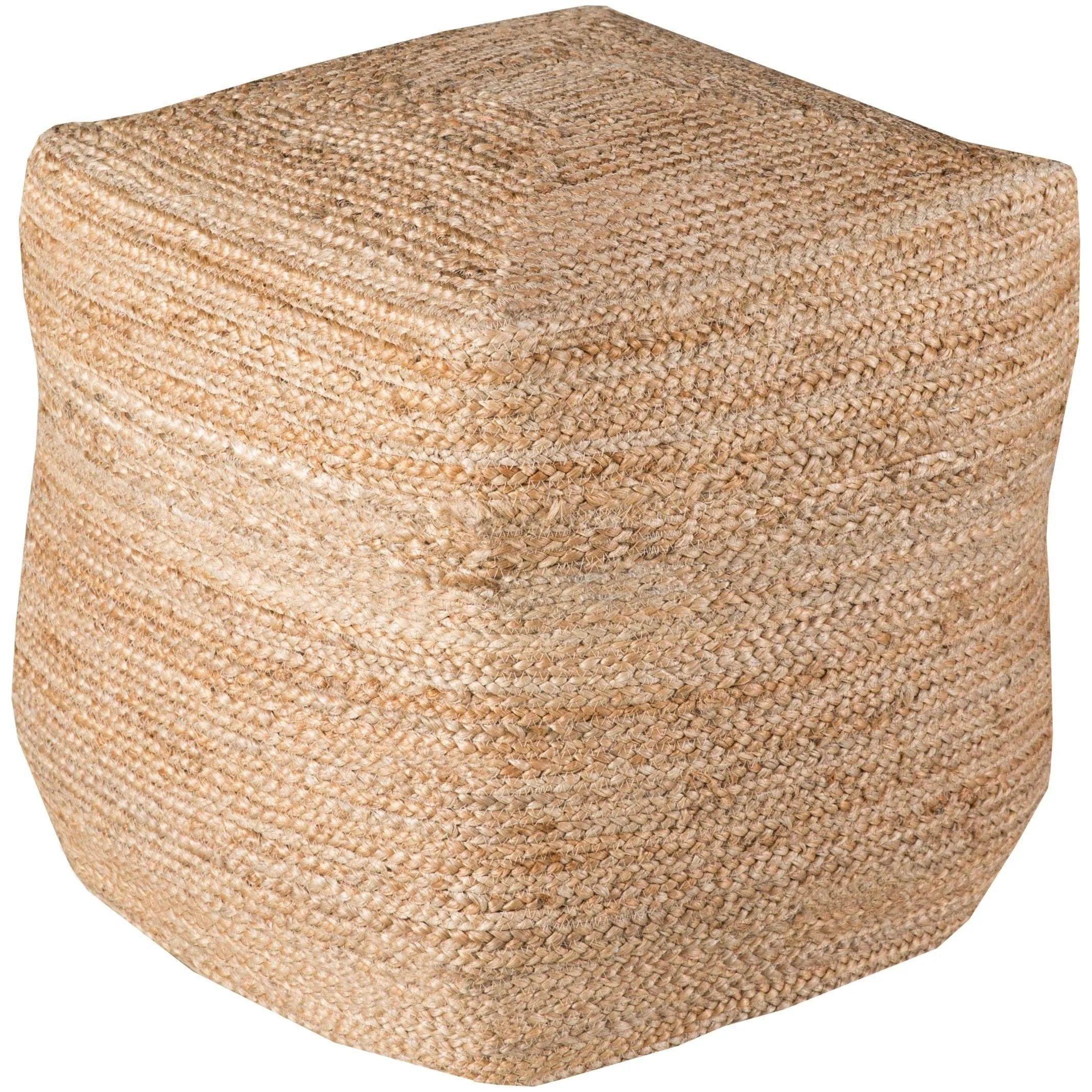 Surya - Jute Pouf - POUF-101 - Canada Light Shop