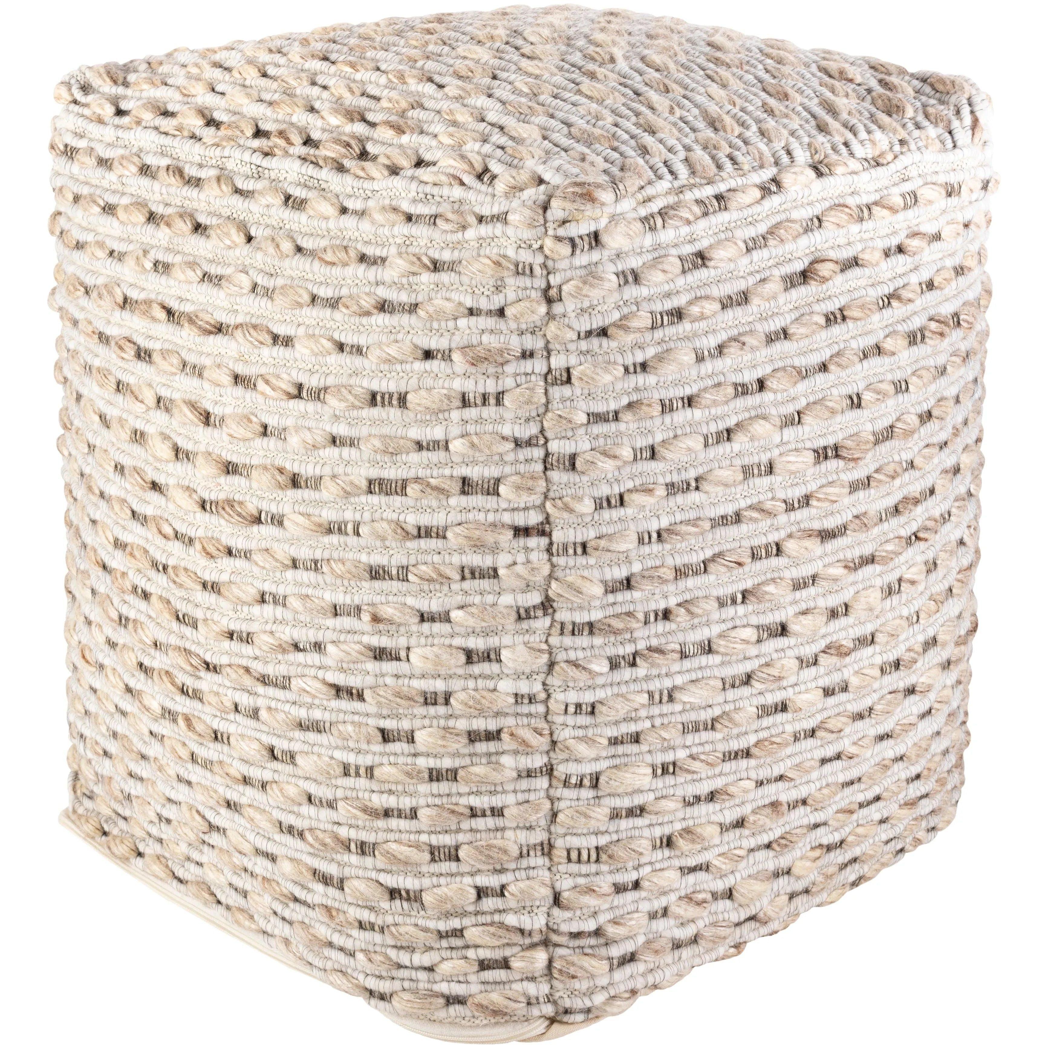 Surya - Lanier Pouf - NIPF003-181818 - Canada Light Shop