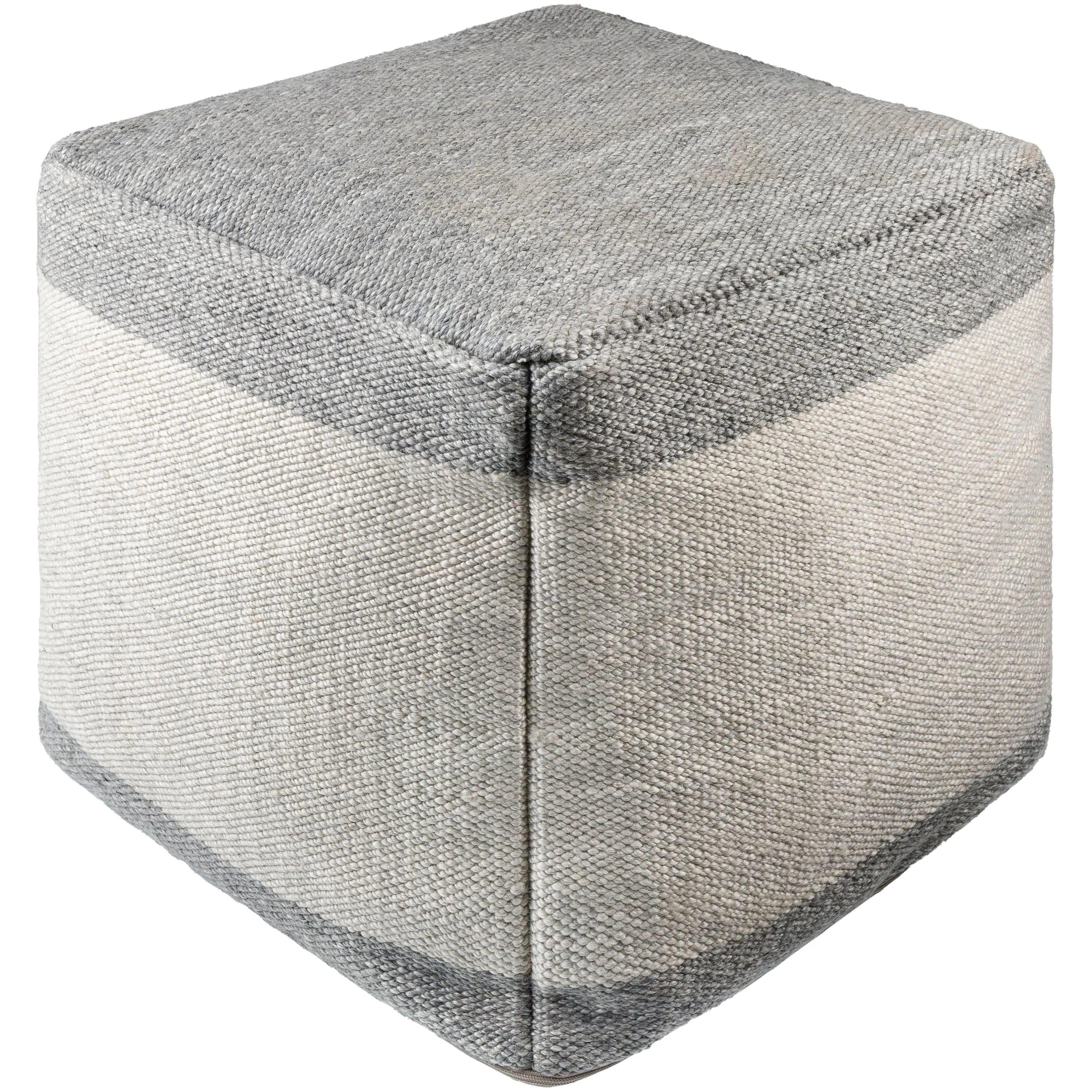 Surya - Latvia Pouf - LVPF001-181818 - Canada Light Shop