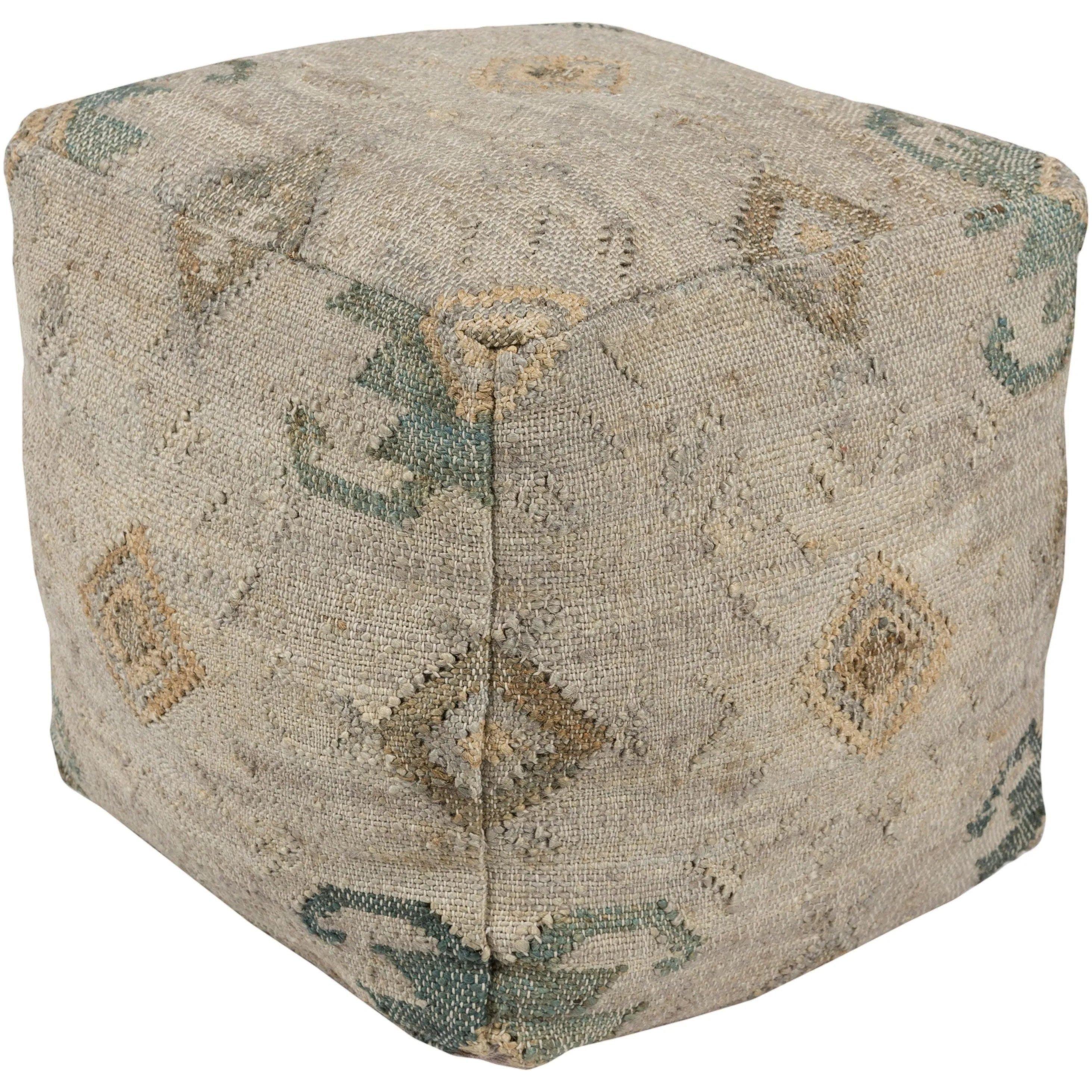 Surya - Lenora Pouf - LNPF002-181818 - Canada Light Shop