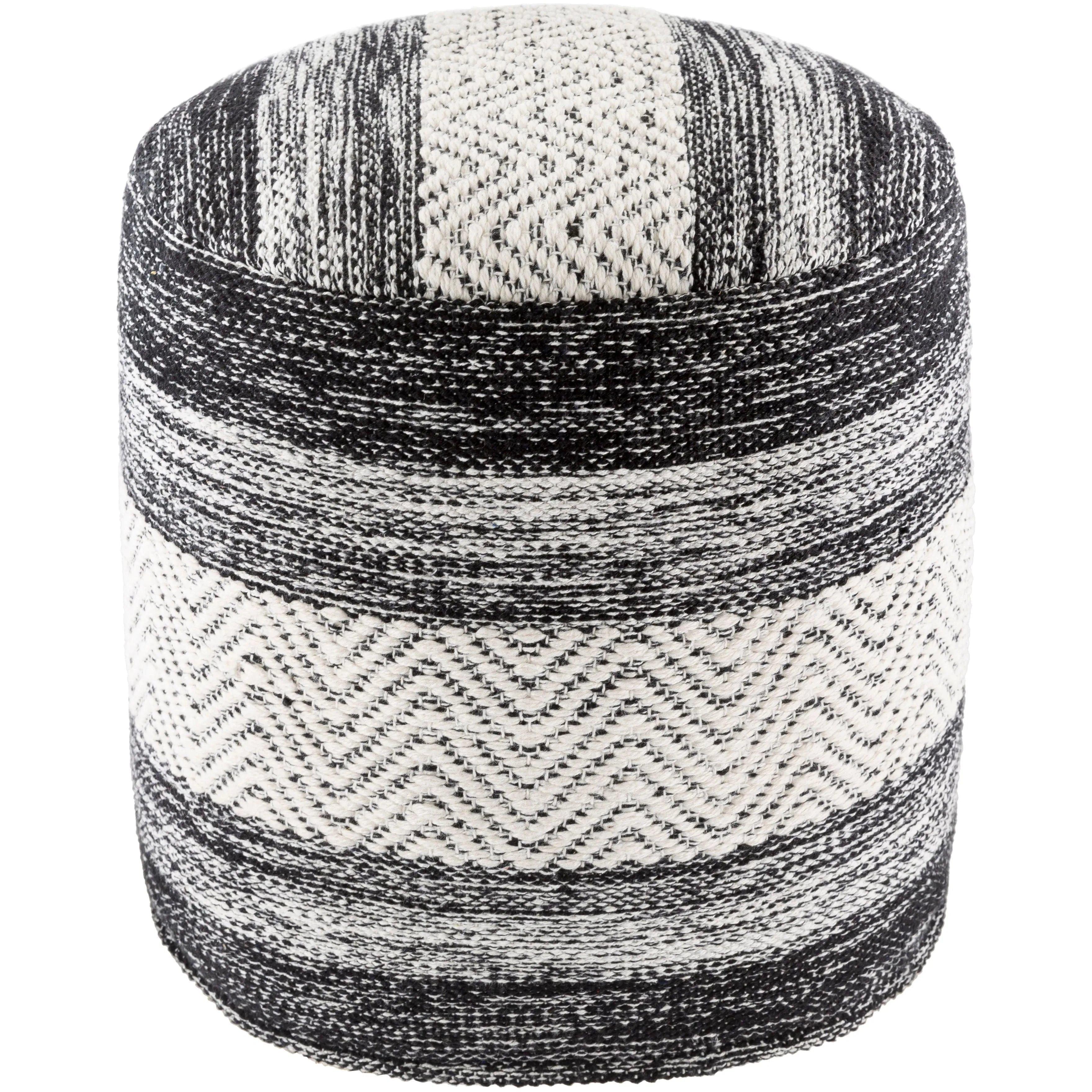 Surya - Levi Pouf - IVPF003-161616 - Canada Light Shop