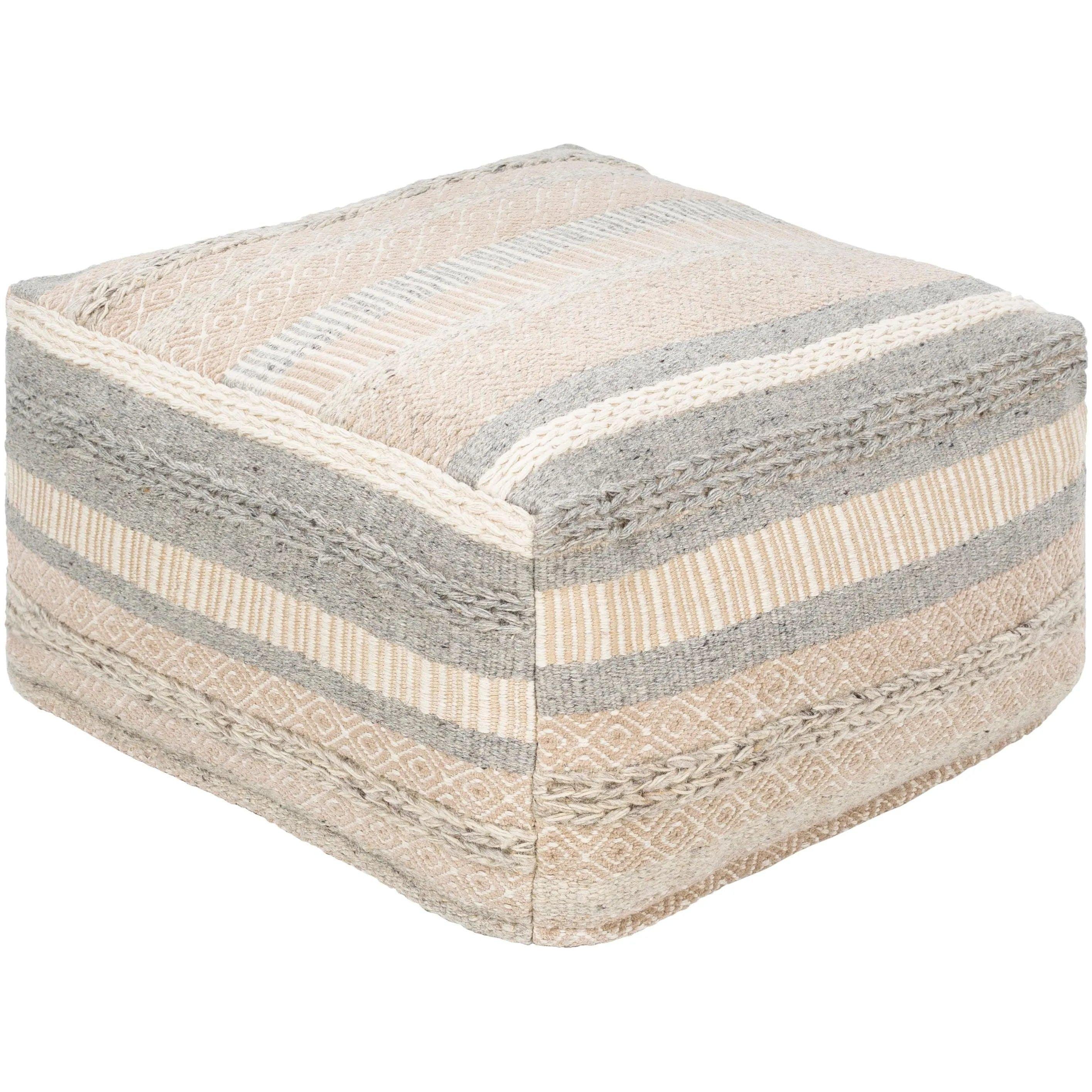 Surya - Lorens Pouf - LRPF001-242413 - Canada Light Shop