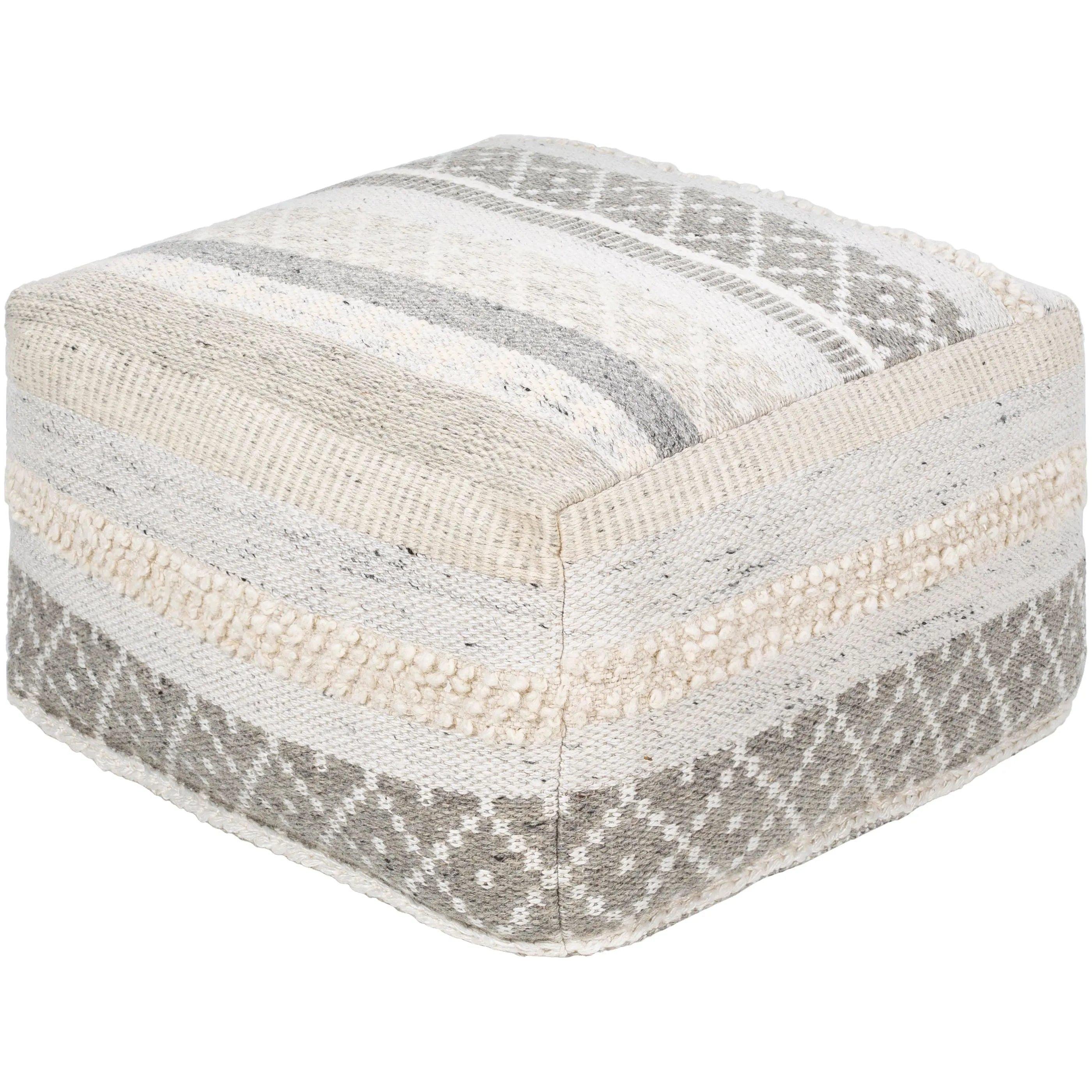 Surya - Lorens Pouf - LRPF003-242413 - Canada Light Shop