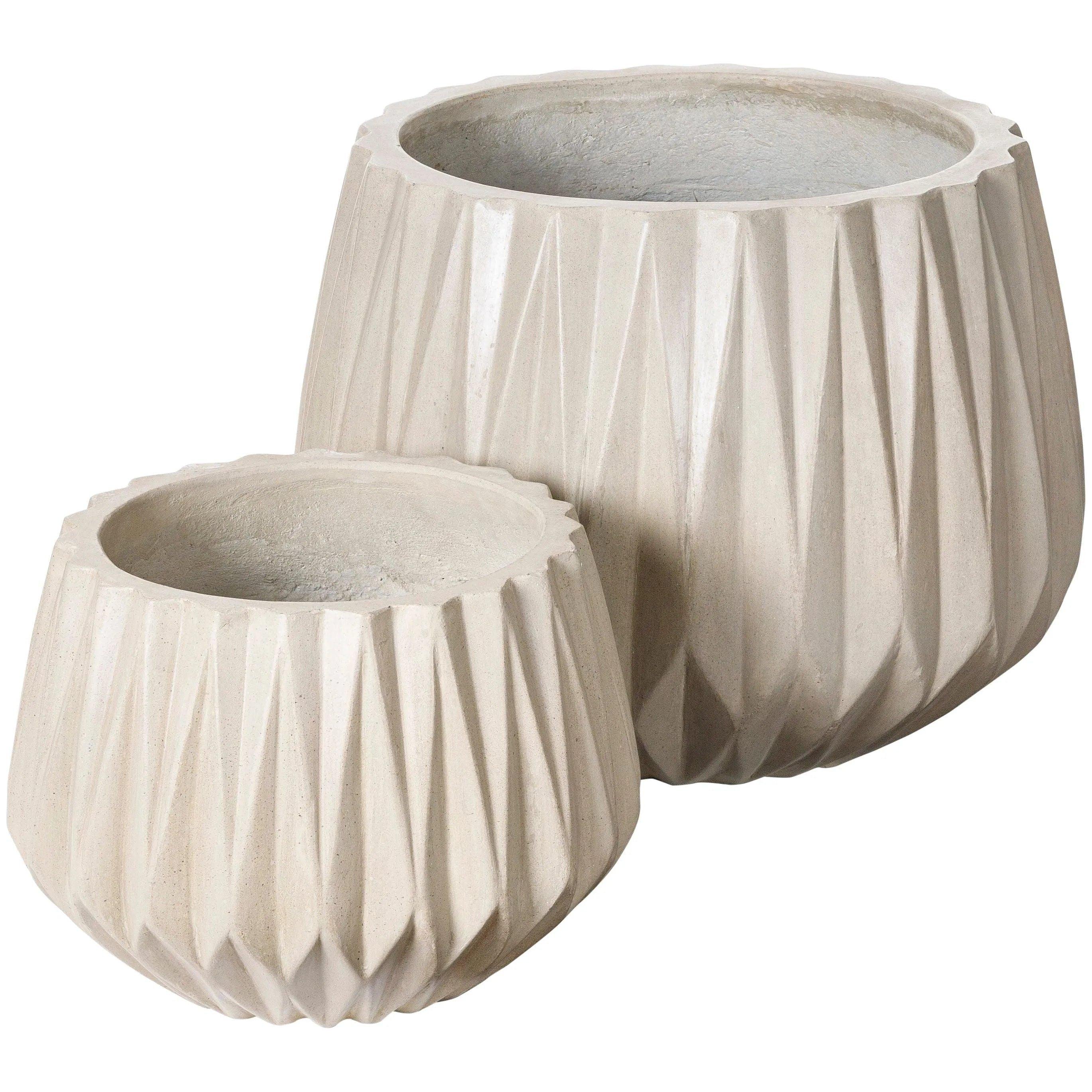 Surya - Seastone Planter SST011 - SST011-SET - Canada Light Shop