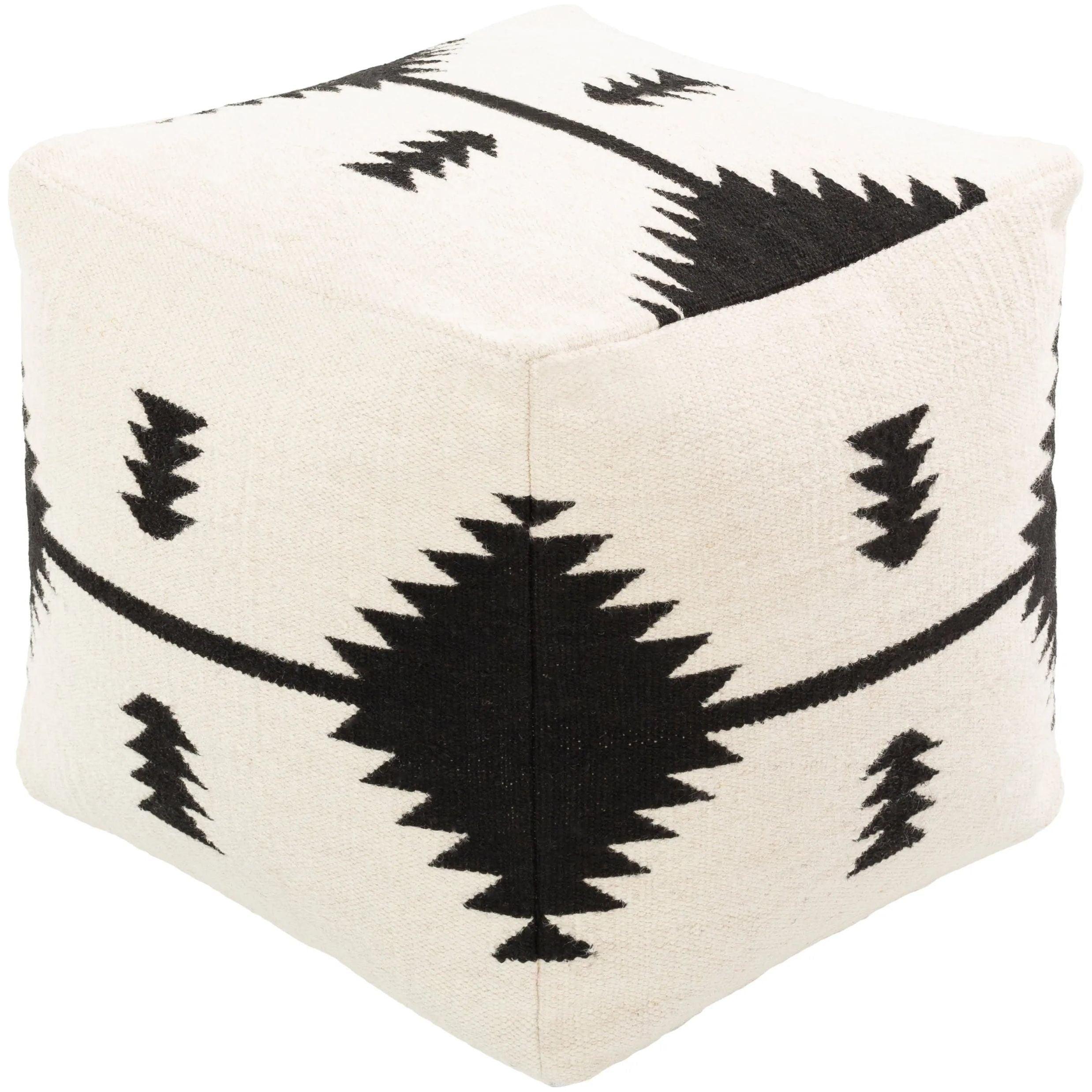 Surya - Shiprock Pouf - SOPF001-181818 - Canada Light Shop