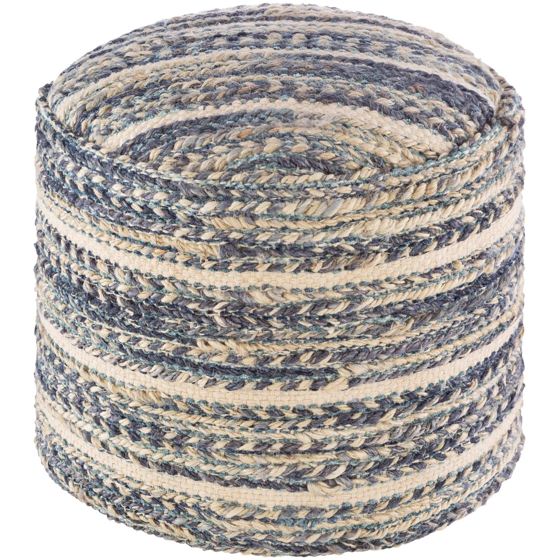 Surya - Tresse Pouf - TSPF001-181814 - Canada Light Shop
