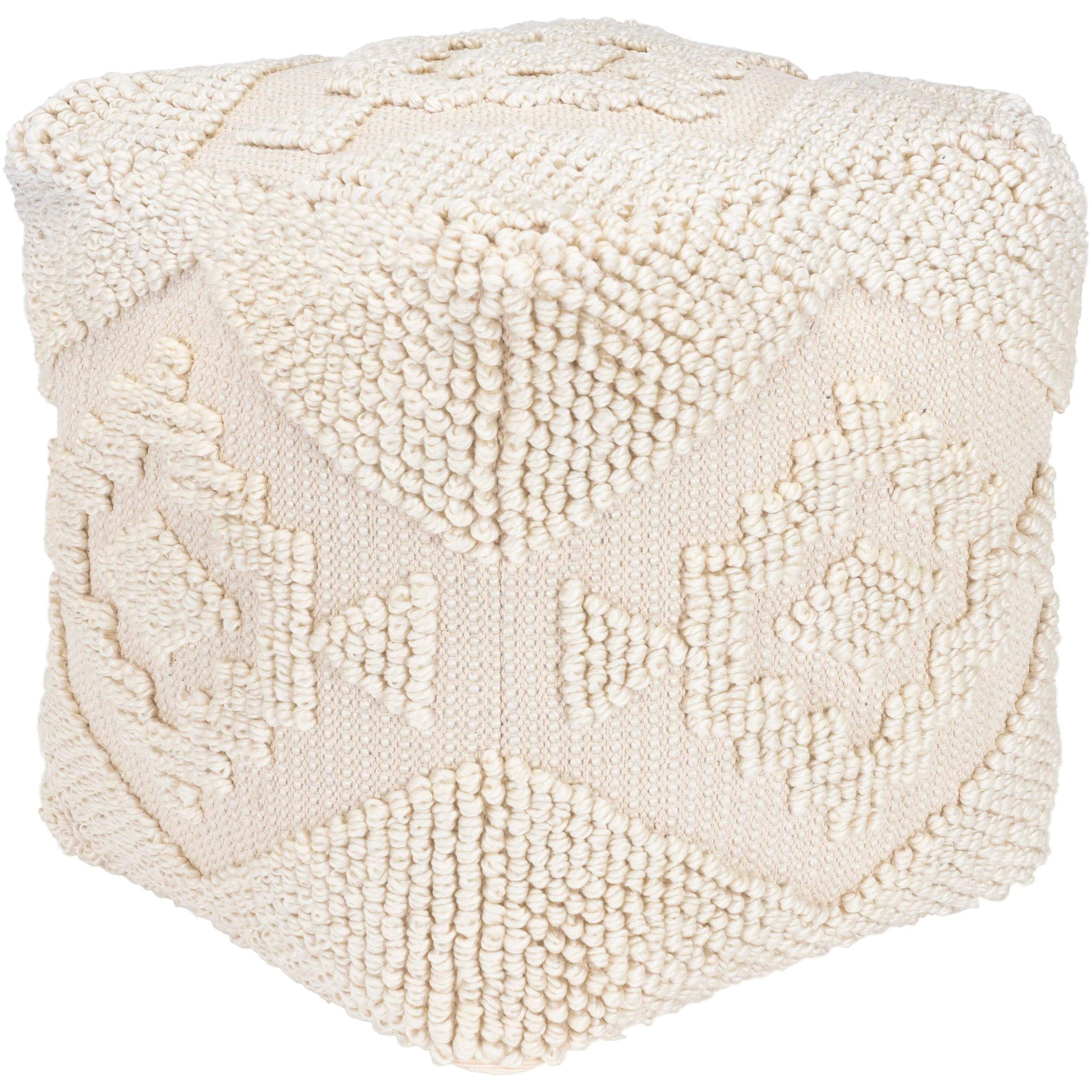 Surya - Yolanda Pouf - YLPF001-181818 - Canada Light Shop