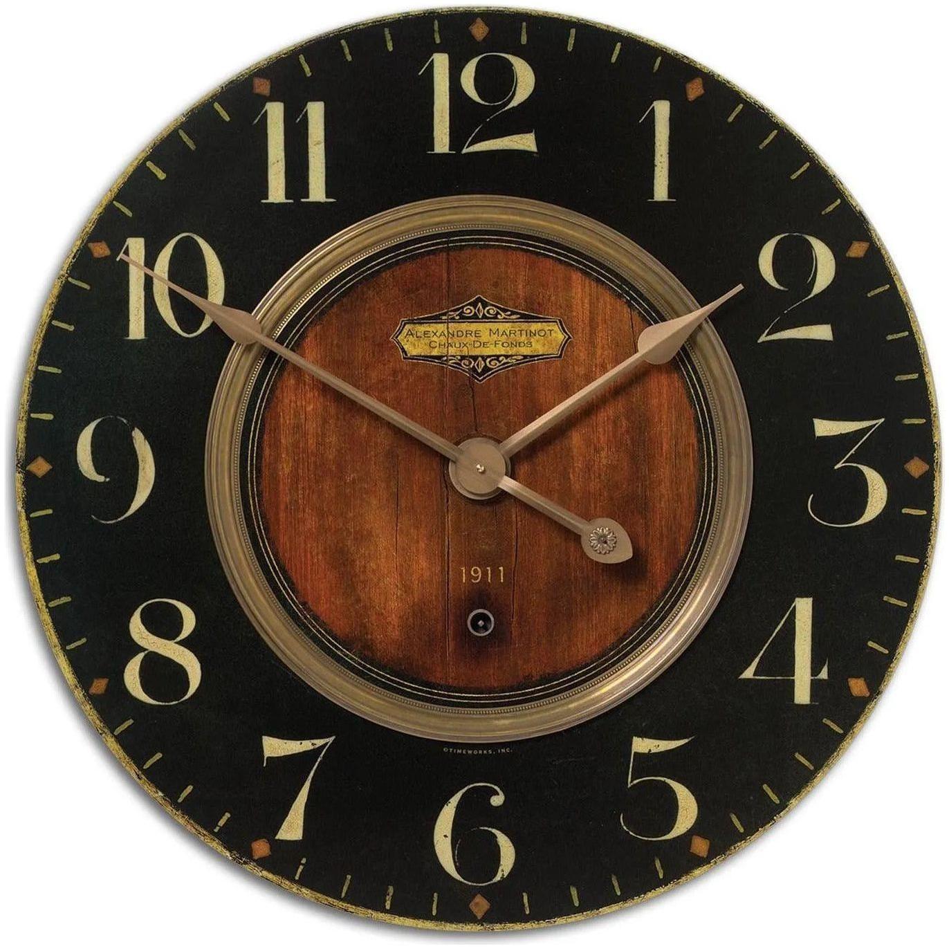 The Uttermost - Alexandre Wall Clock - 06026 - Canada Light Shop