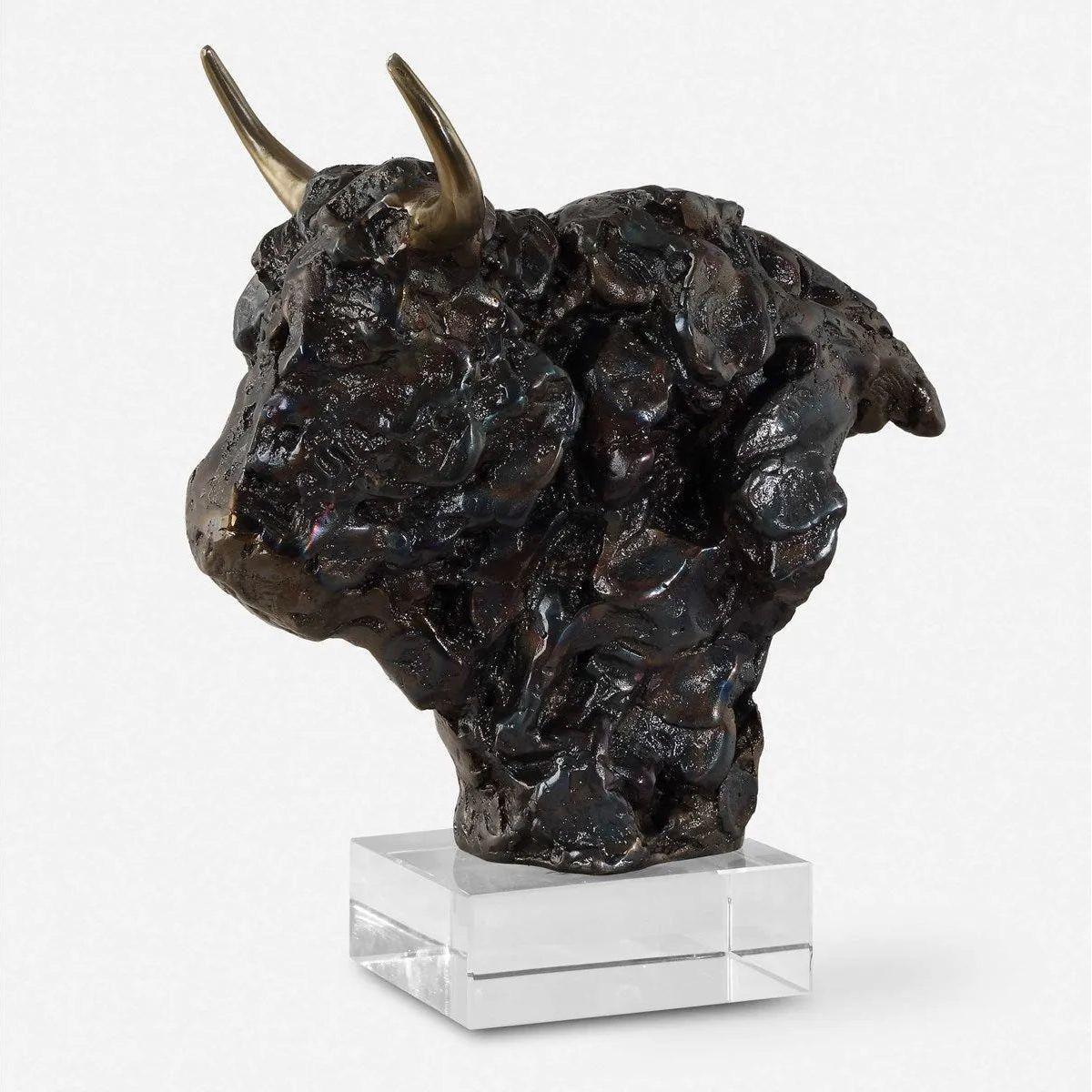 The Uttermost - Bison Sculpture - 18148 - Canada Light Shop