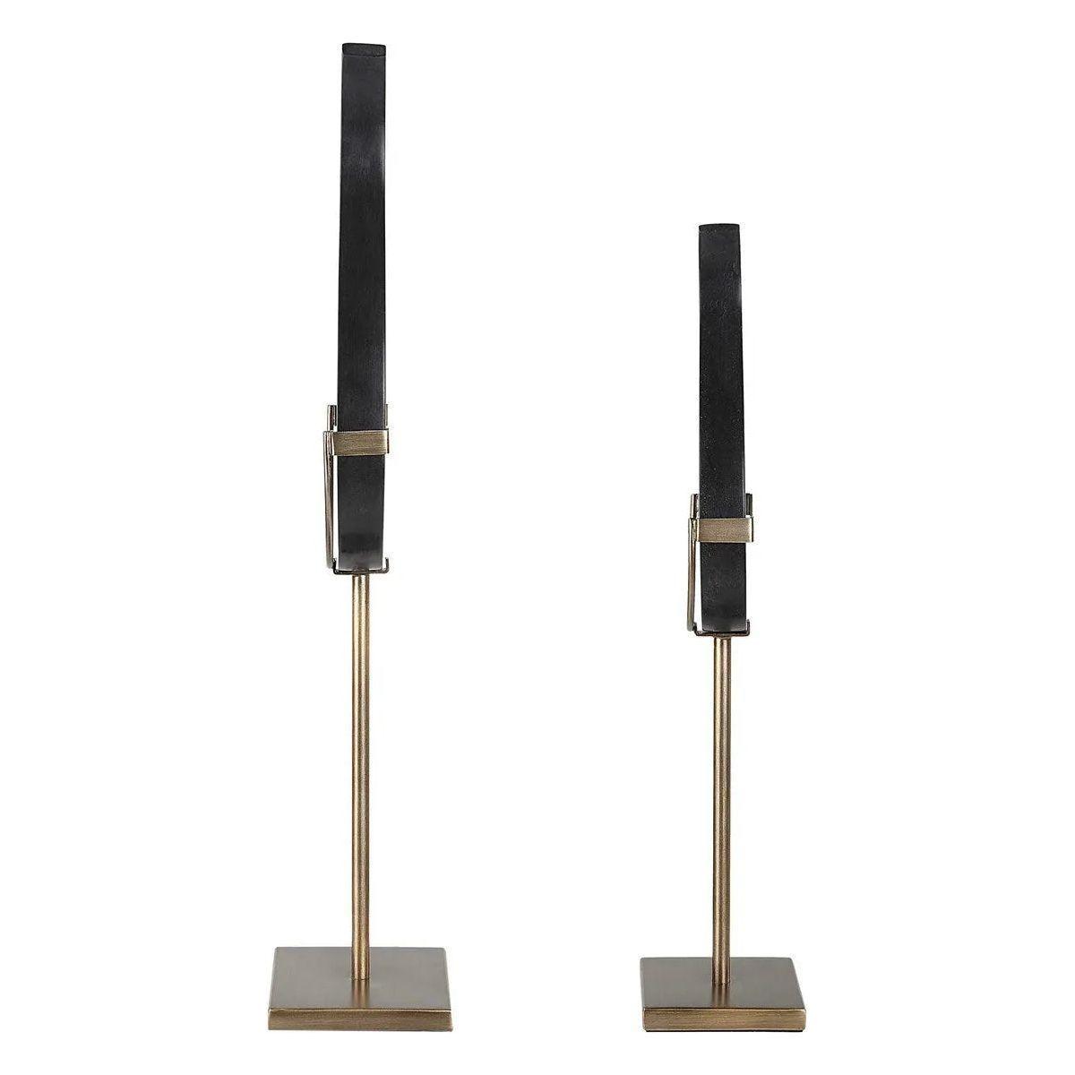 The Uttermost - Black Flame Sculptures - Set of 2 - 18136 - Canada Light Shop