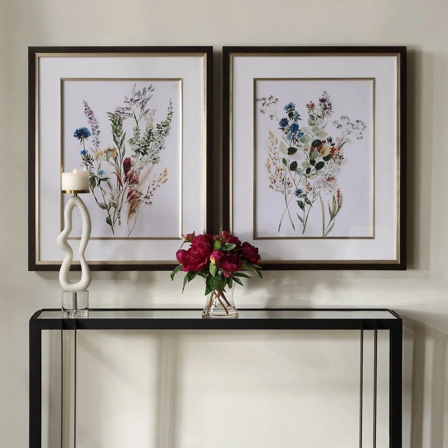 The Uttermost - Delicate Flowers Framed Prints - Set of 2 - 32341 - Canada Light Shop
